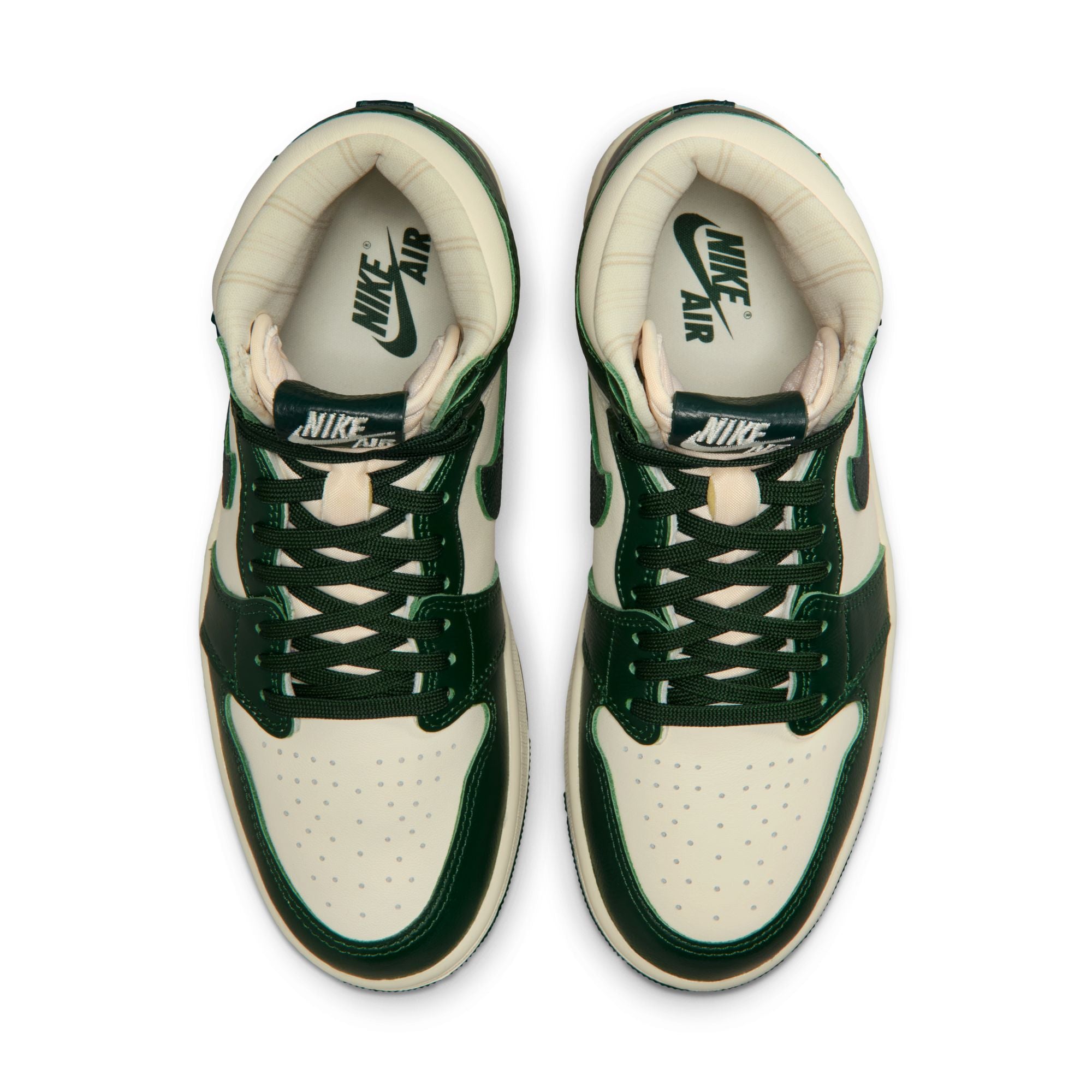 Womens Air Jordan 1 Retro High OG 'Pale Ivory/Pro Green'