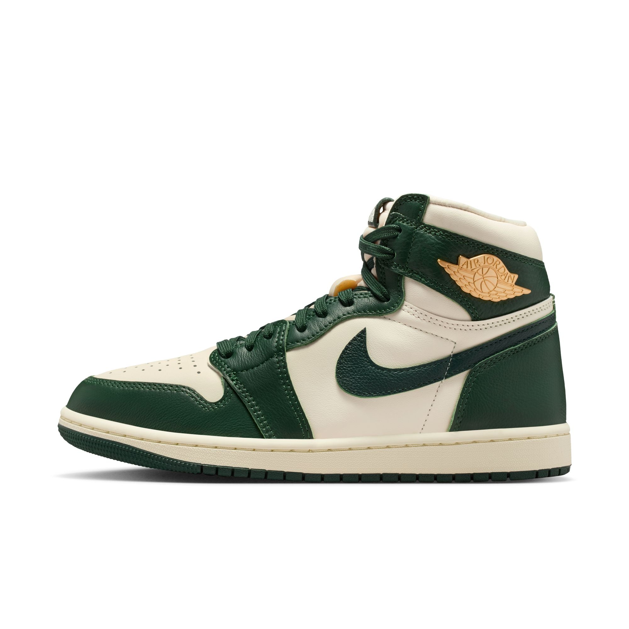 Womens Air Jordan 1 Retro High OG 'Pale Ivory/Pro Green'