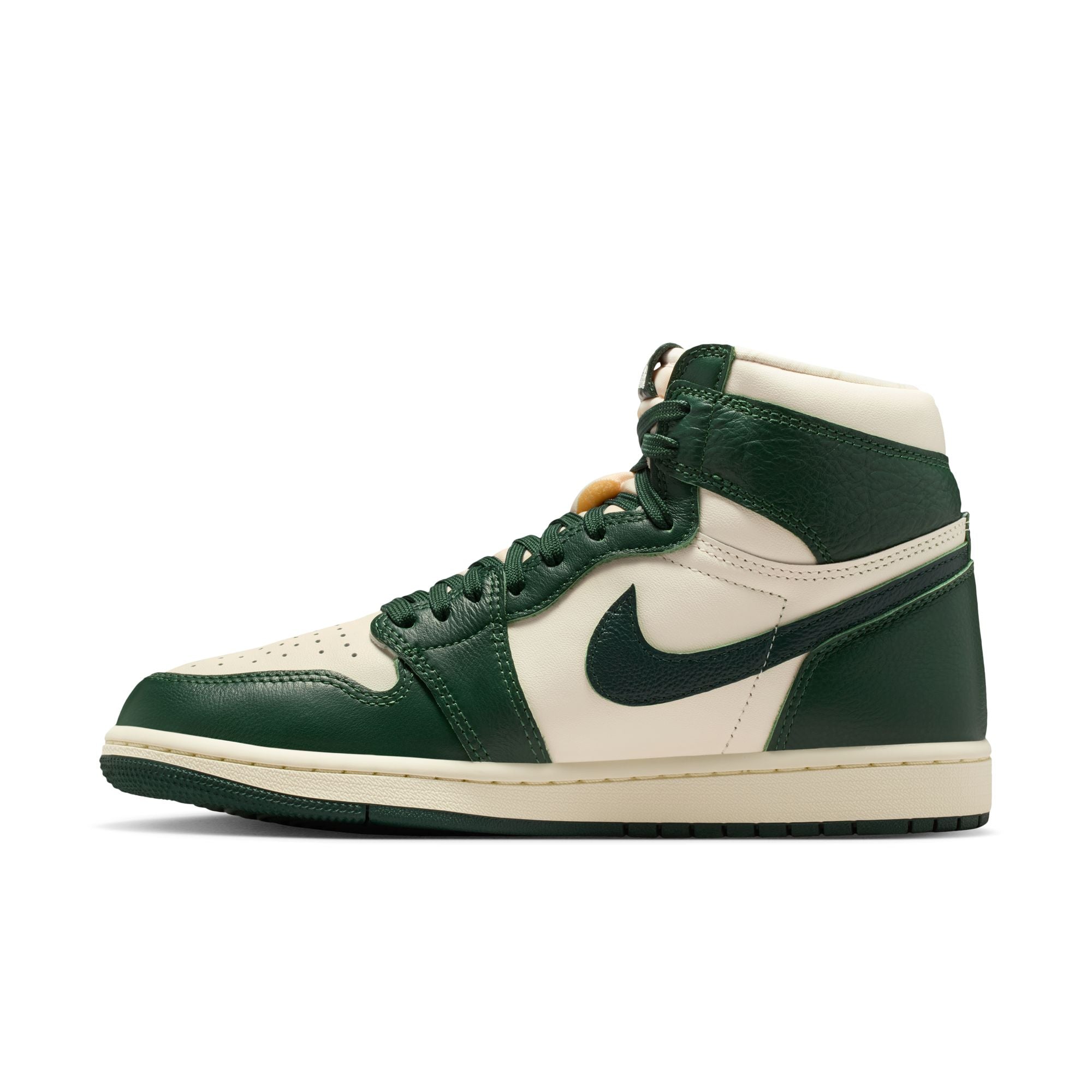 Womens Air Jordan 1 Retro High OG 'Pale Ivory/Pro Green'