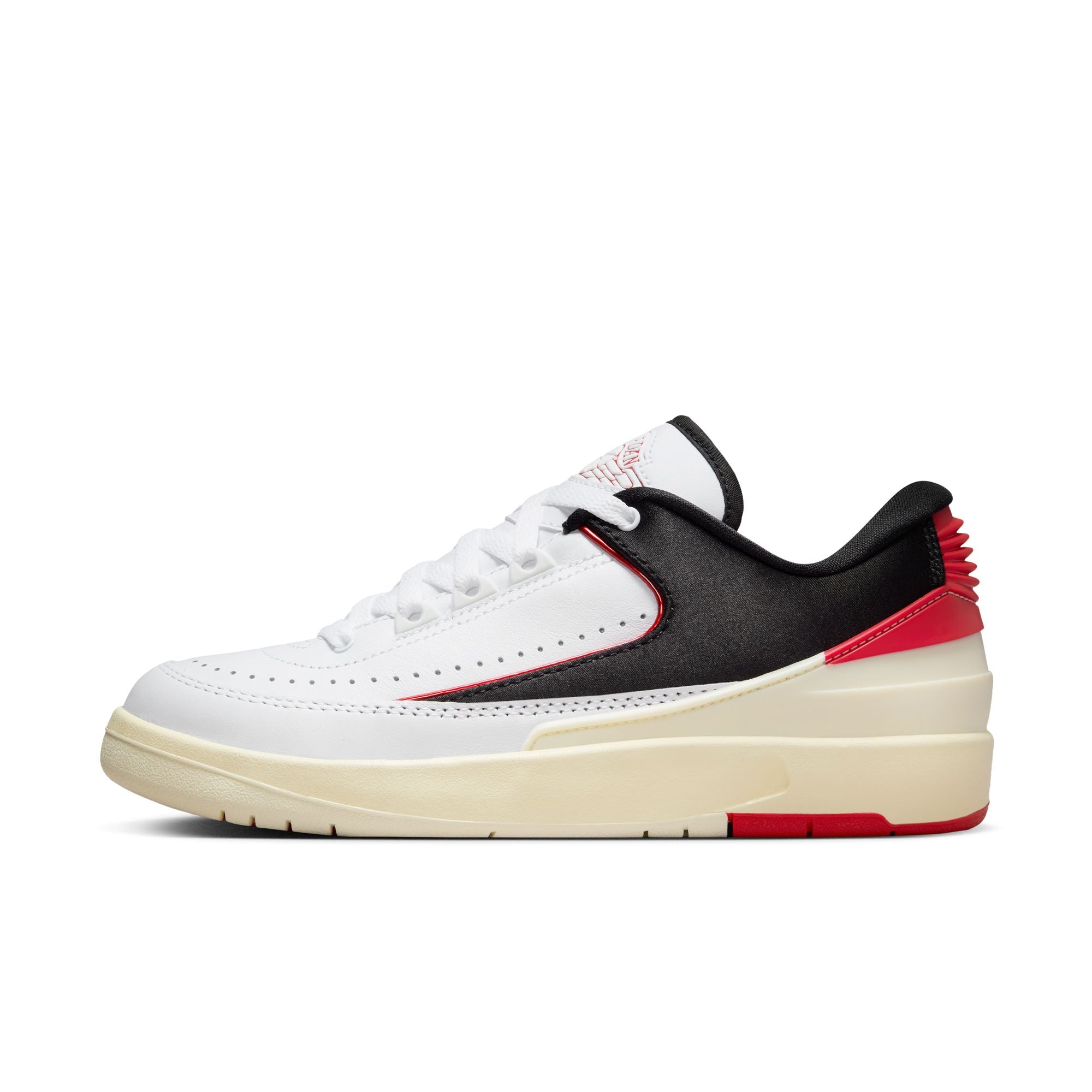 Womens Air Jordan 2 Low 'Black Satin'