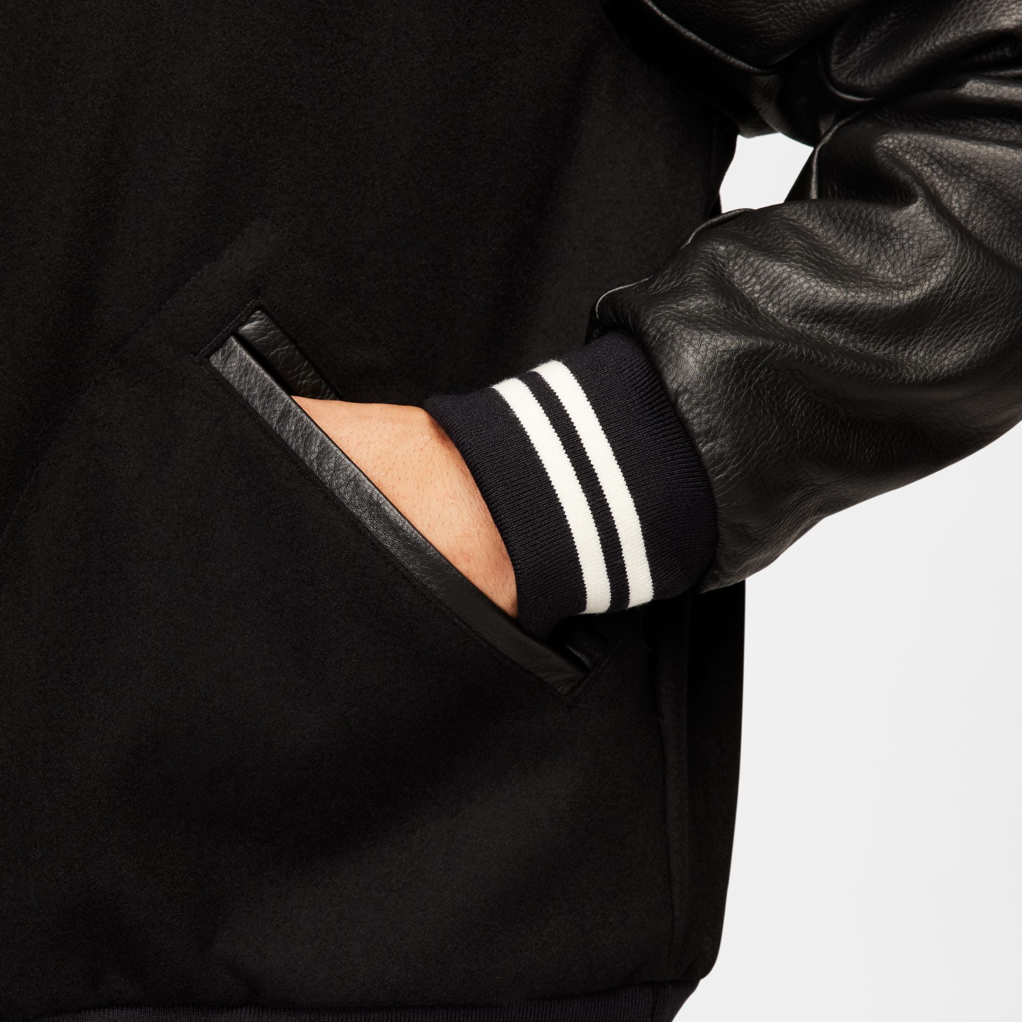 Nike Authentics Varsity Jacket 'Black'