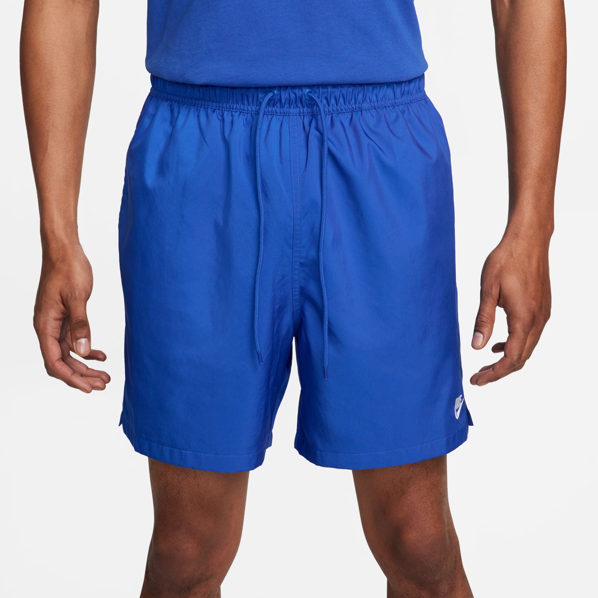 royal blue nike woven shorts