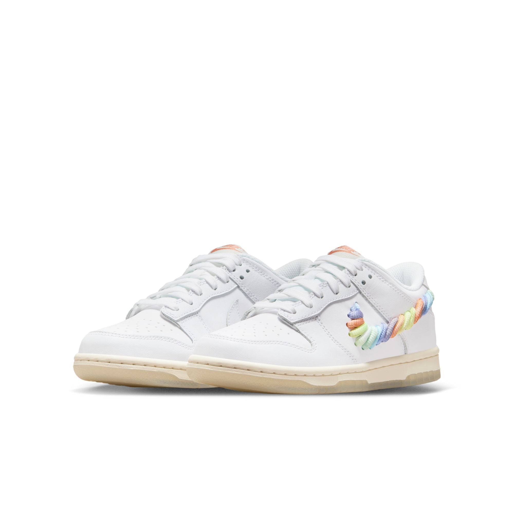 Youth Nike Dunk Low SE 'Rainbow Swoosh'