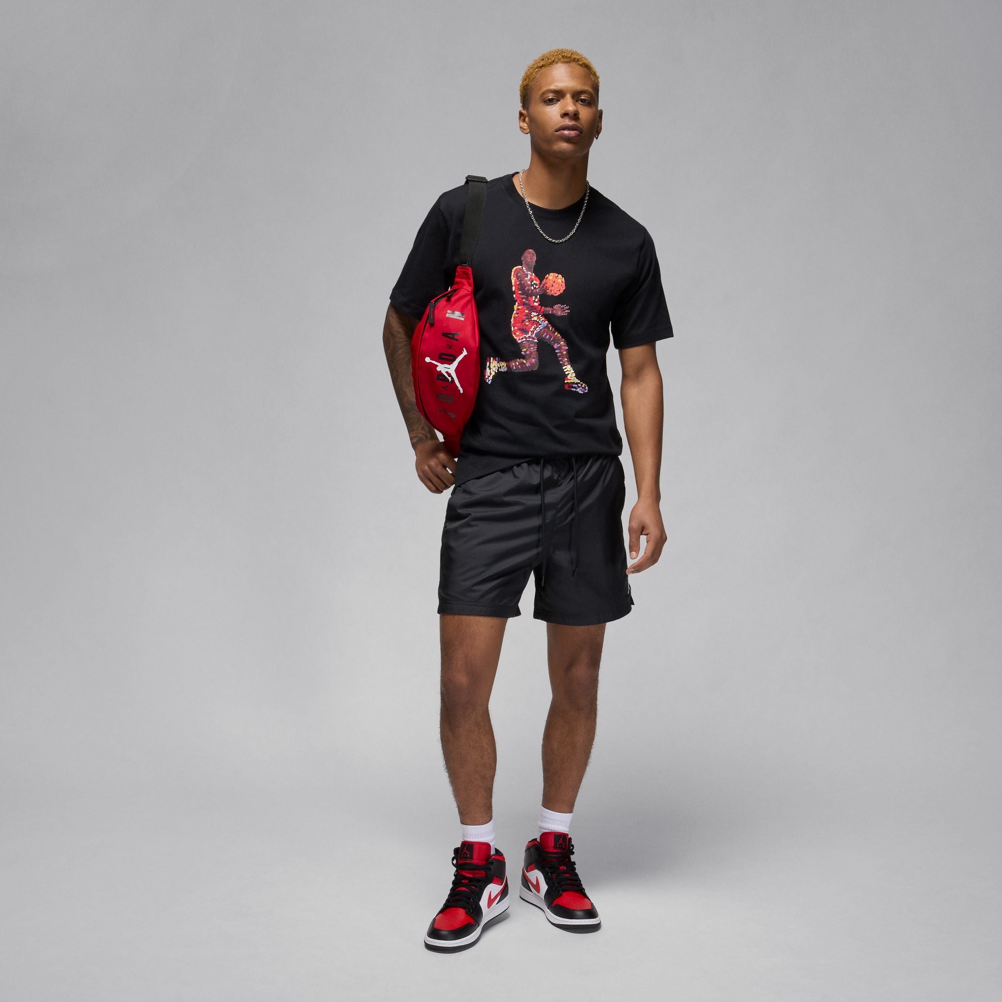 Jordan Flight Essentials T-Shirt 'Black/White'