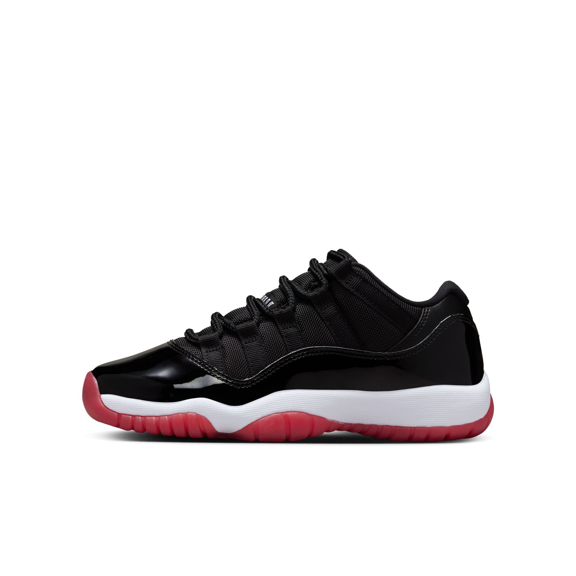 Youth Air Jordan 11 Retro Low 'Black/Varsity Red'