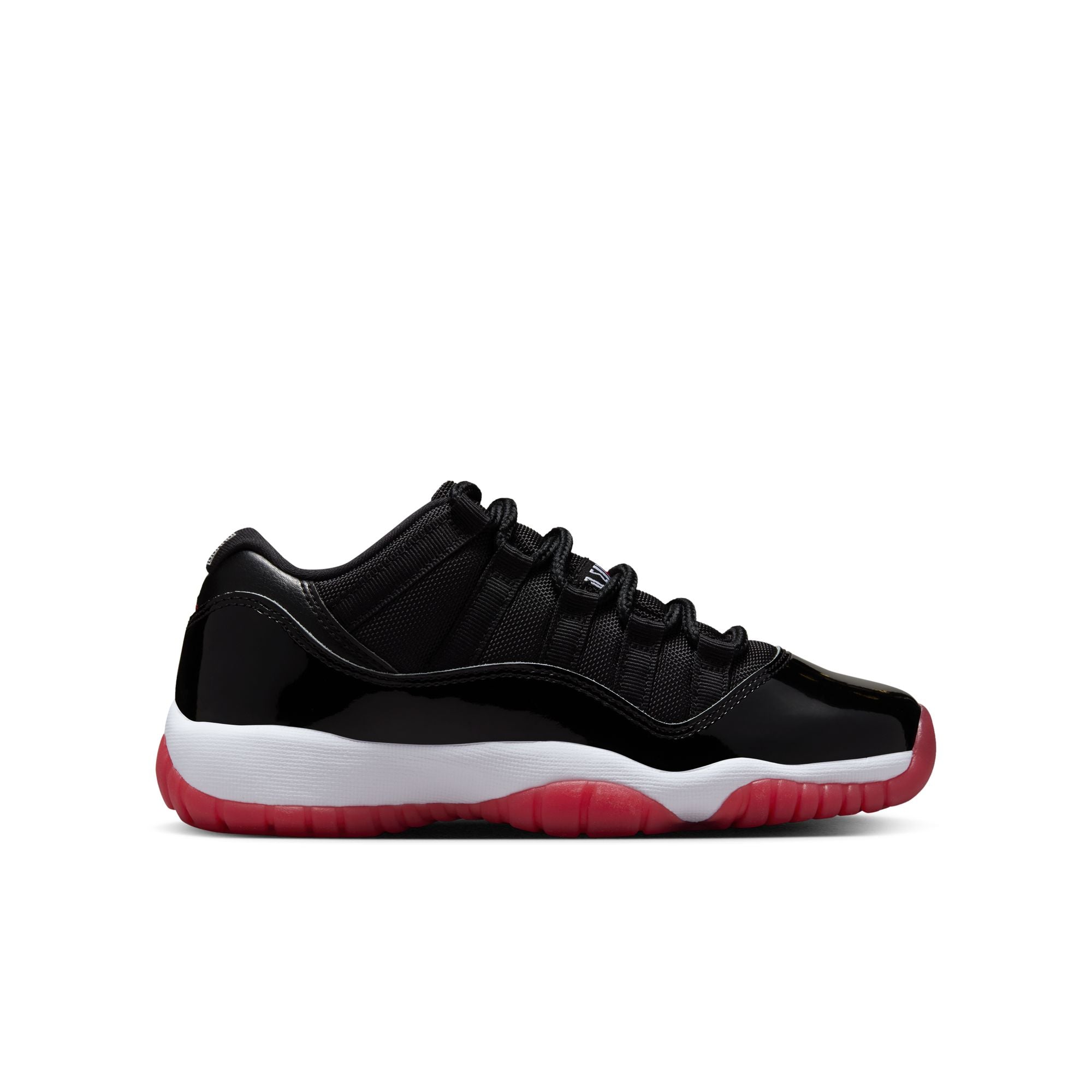 Youth Air Jordan 11 Retro Low 'Black/Varsity Red'