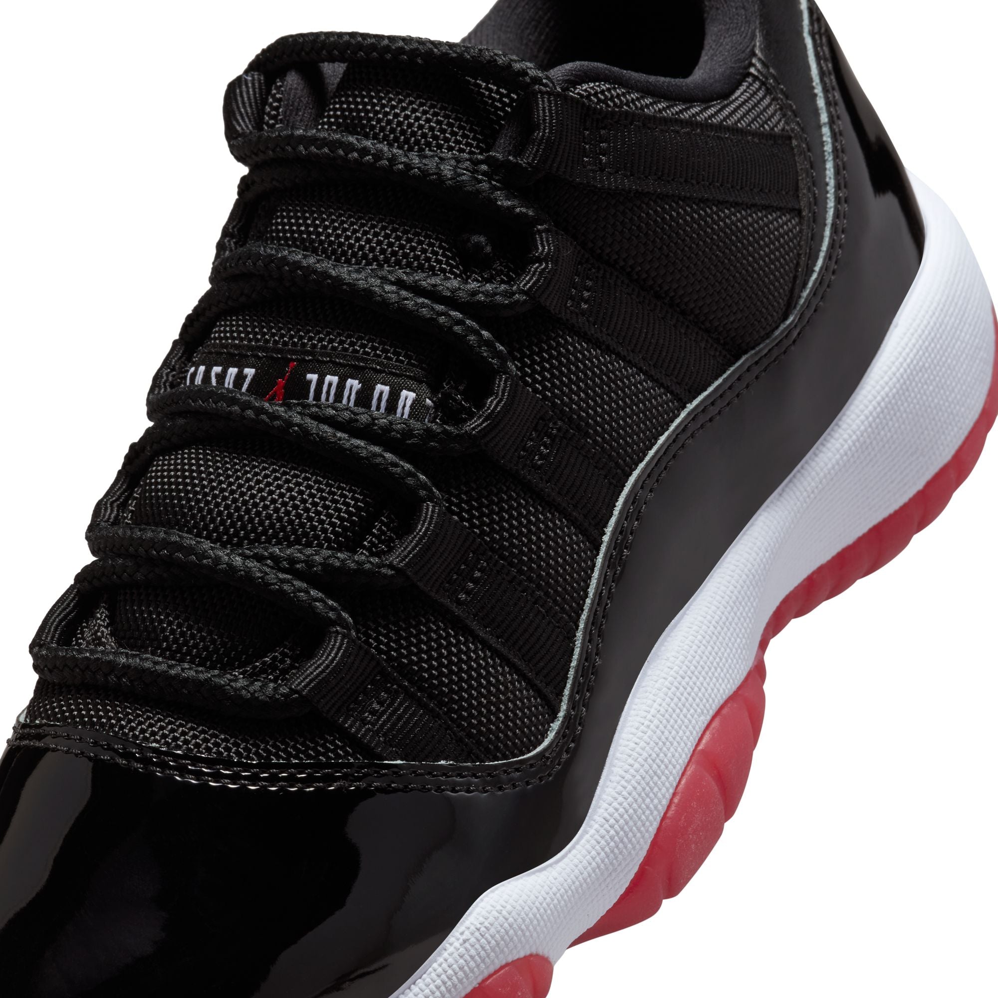 Youth Air Jordan 11 Retro Low 'Black/Varsity Red'
