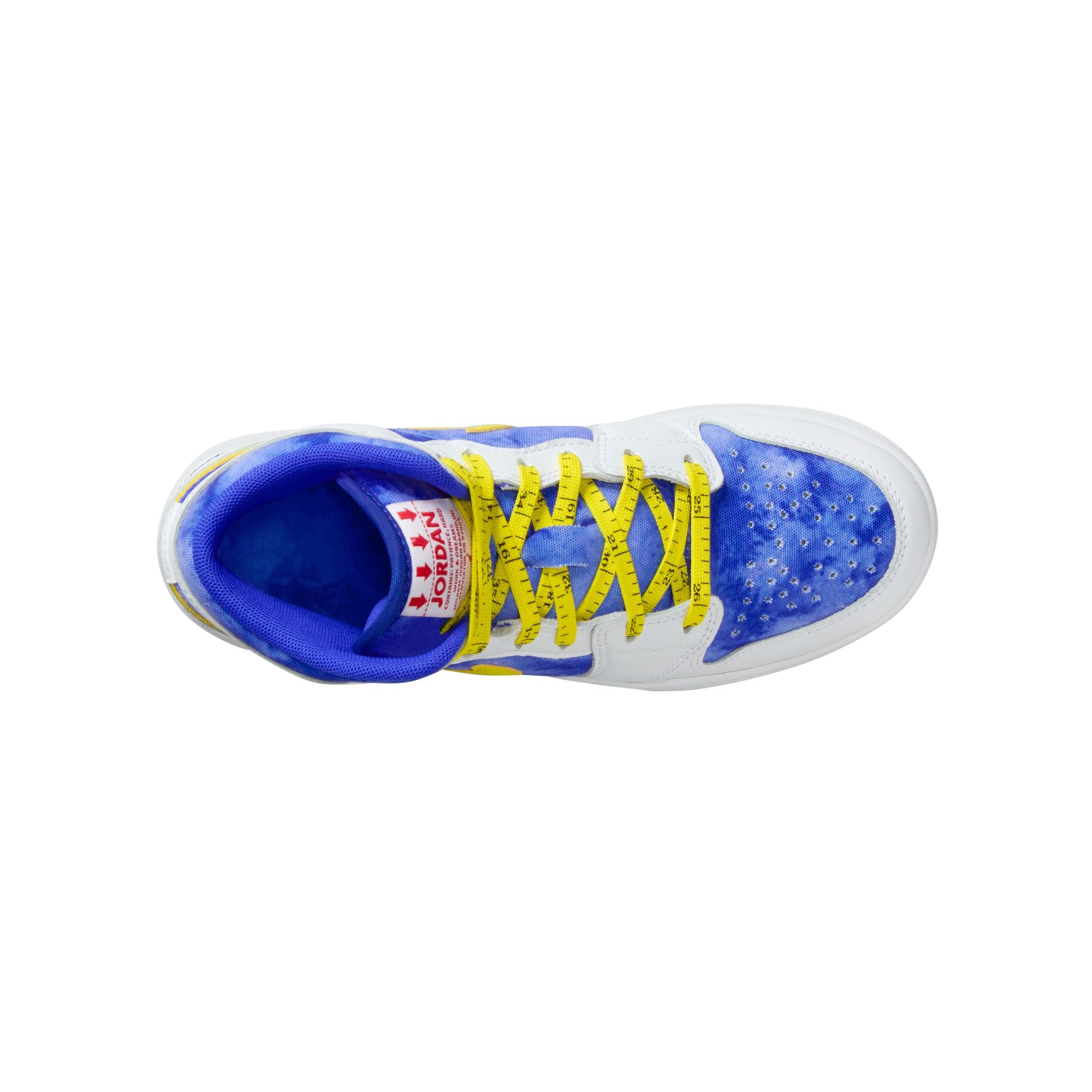 Youth Air Jordan 1 Mid Sneaker School 'White/Racer Blue'