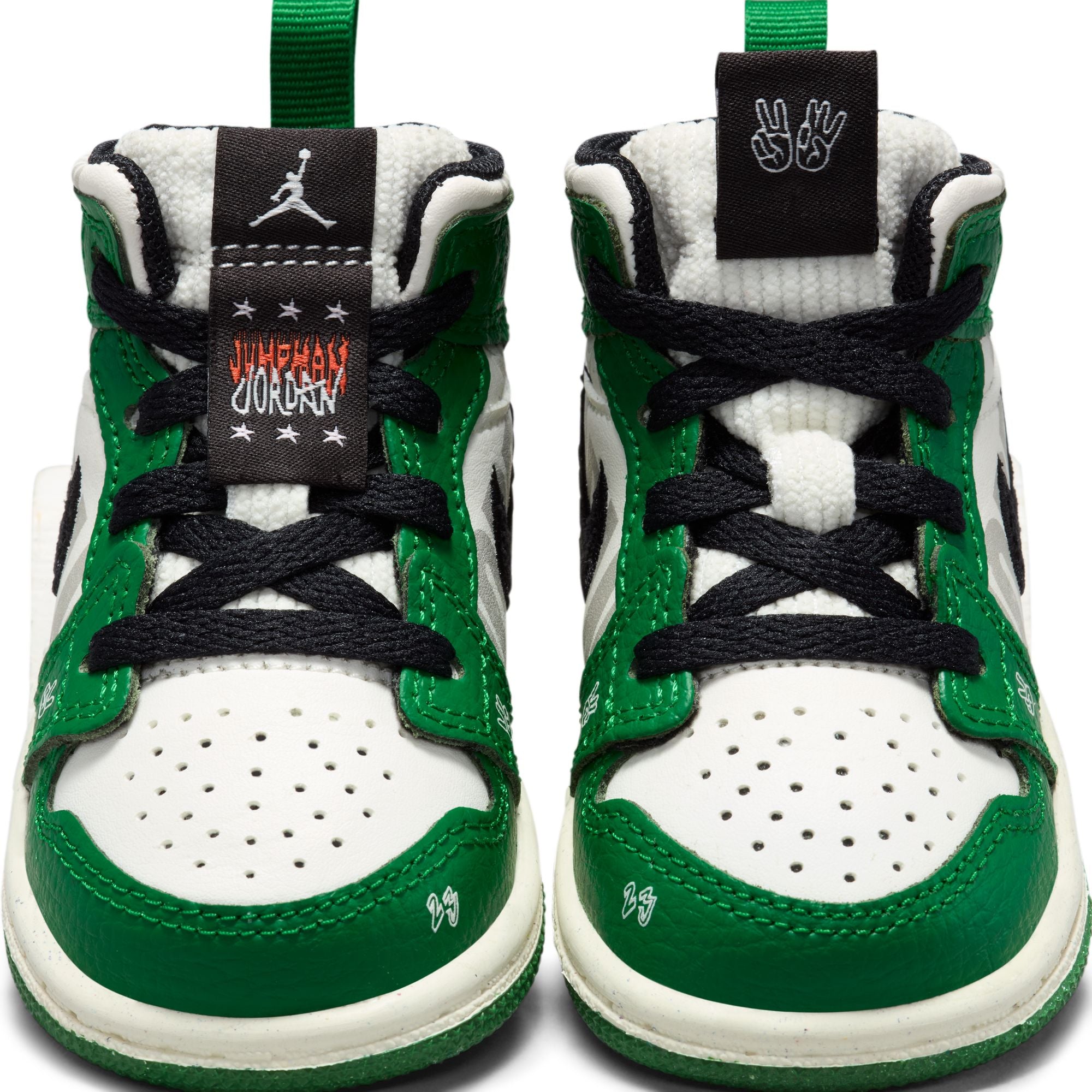 Youth Jordan 1 Mid SE (TD) ‘Pine Green/Sail-Black'