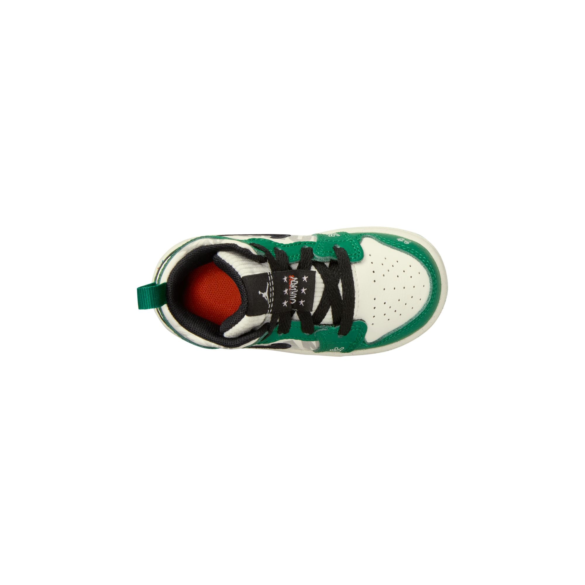 Youth Jordan 1 Mid SE (TD) ‘Pine Green/Sail-Black'