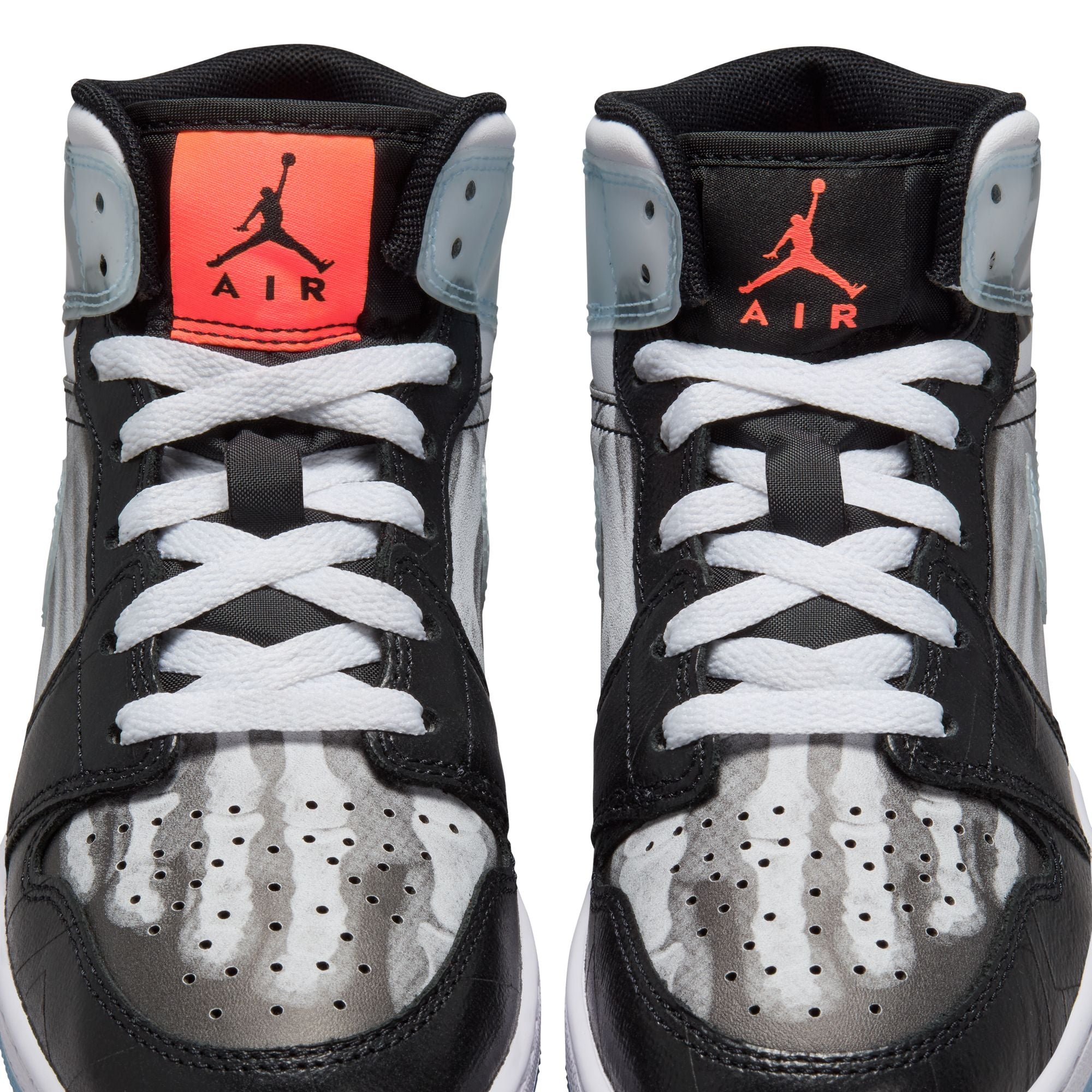 Youth Air Jordan 1 Mid Sneaker School ‘Black/Ice Blue'