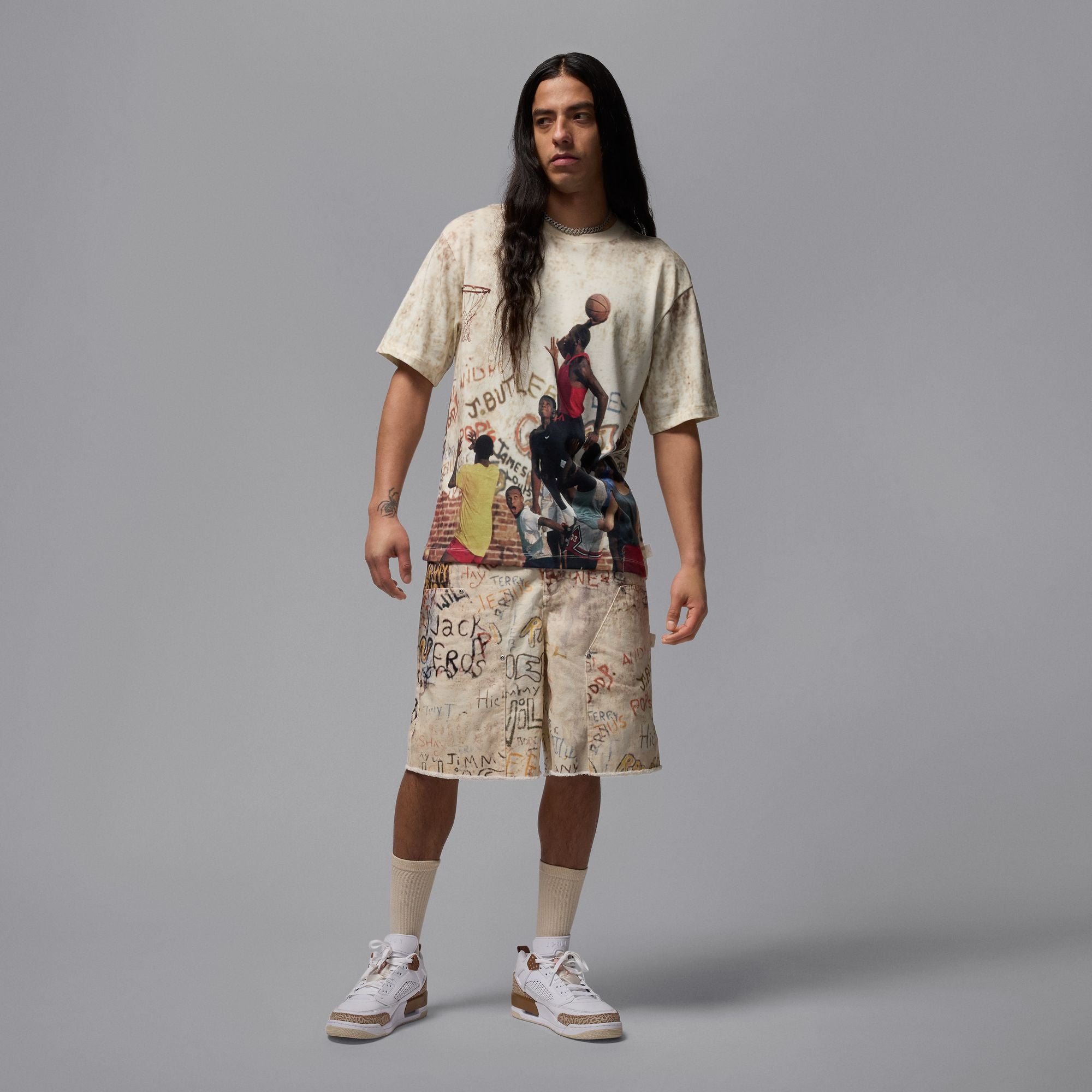 Air Jordan Printed Shorts 'Sail'