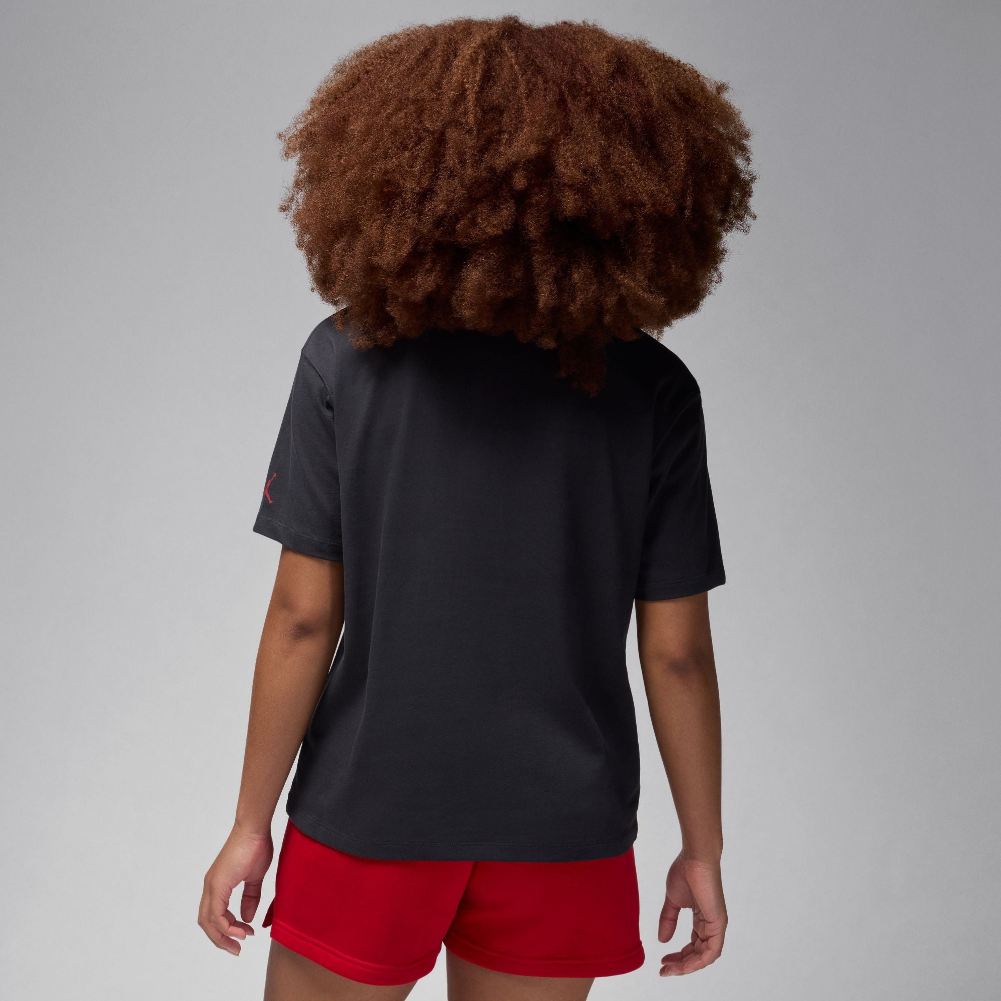 Womens Jordan (Her)itag T-Shirt 'Off Noir/Gym Red'