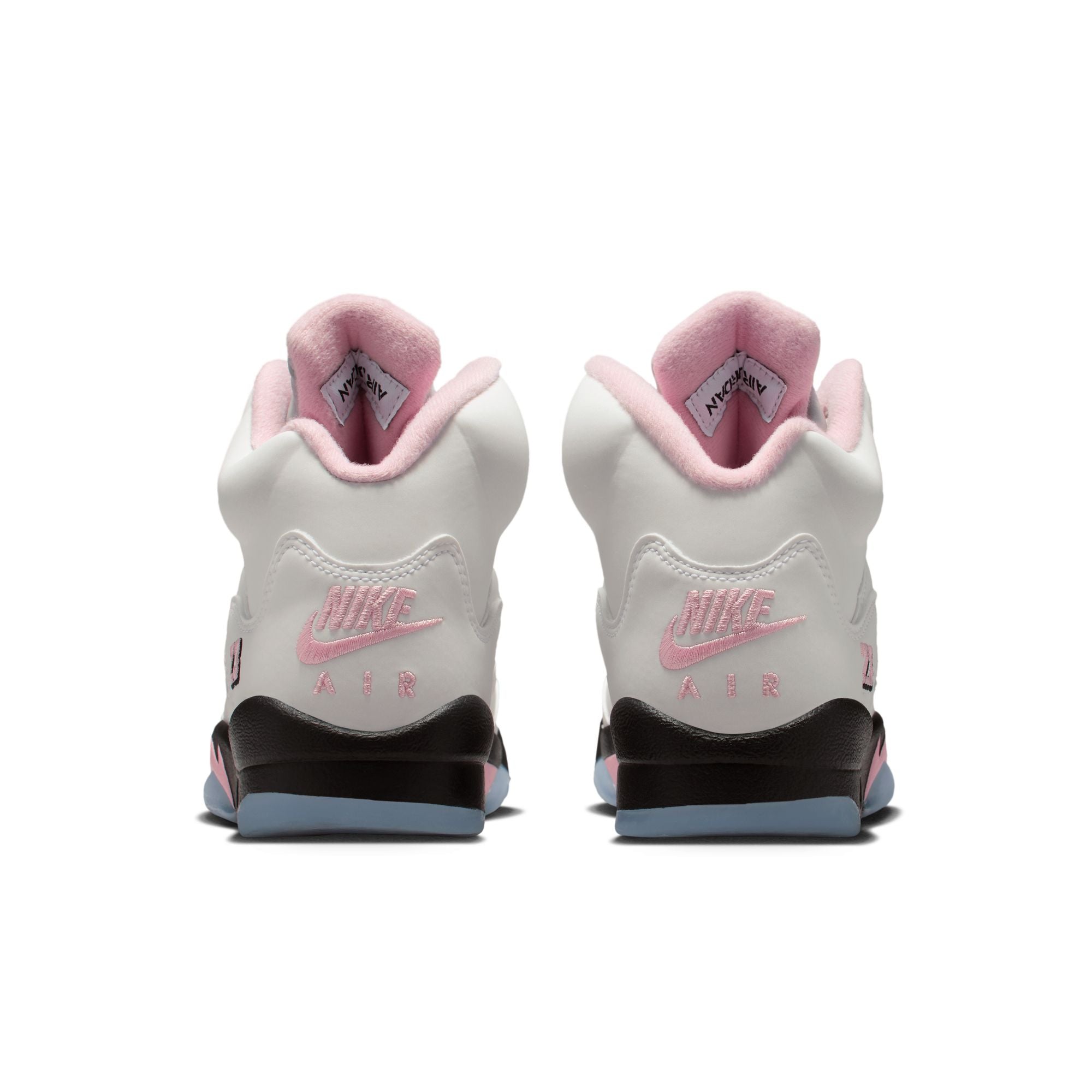 Youth Air Jordan 5 Retro 'White/Med Soft Pink'