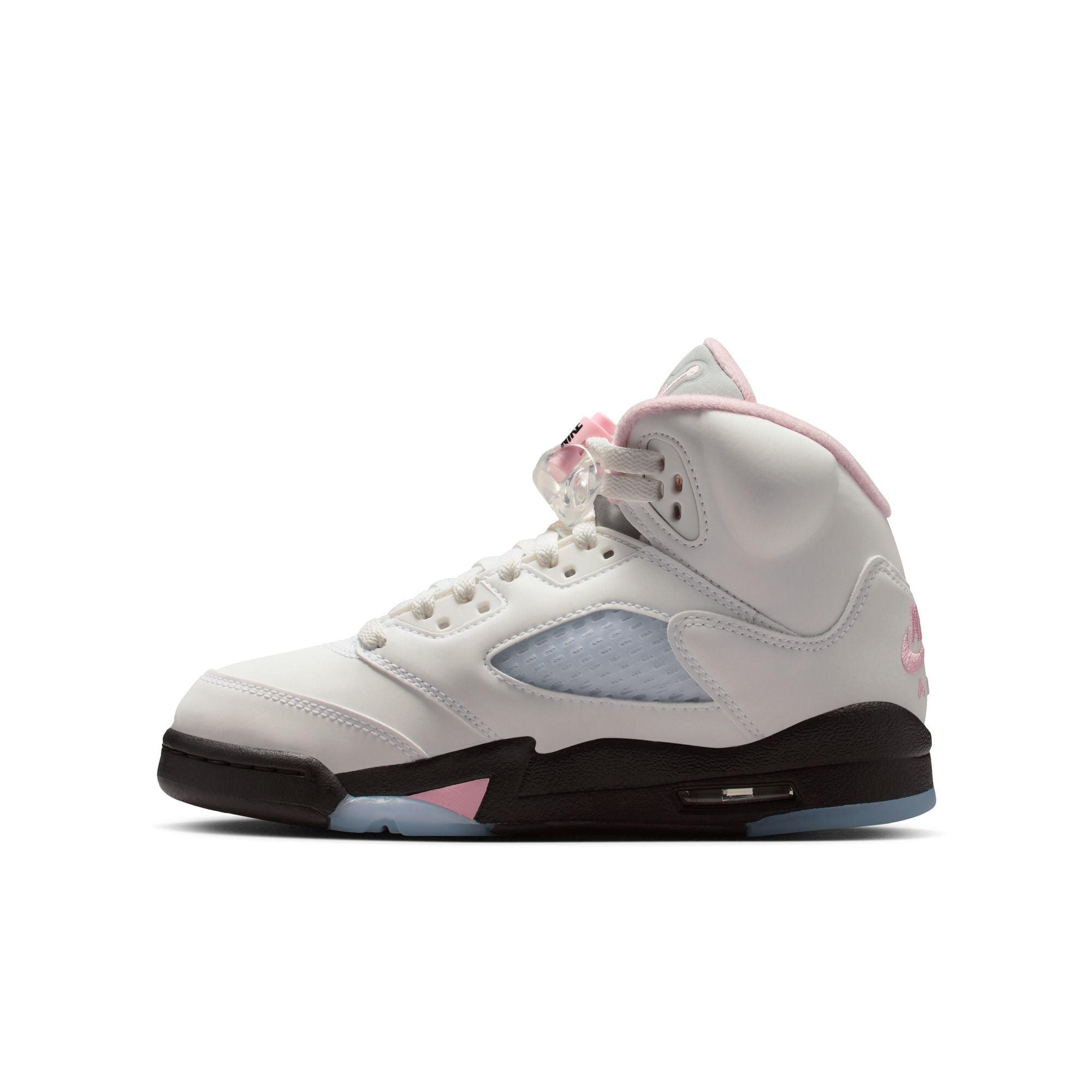 Youth Air Jordan 5 Retro 'White/Med Soft Pink'