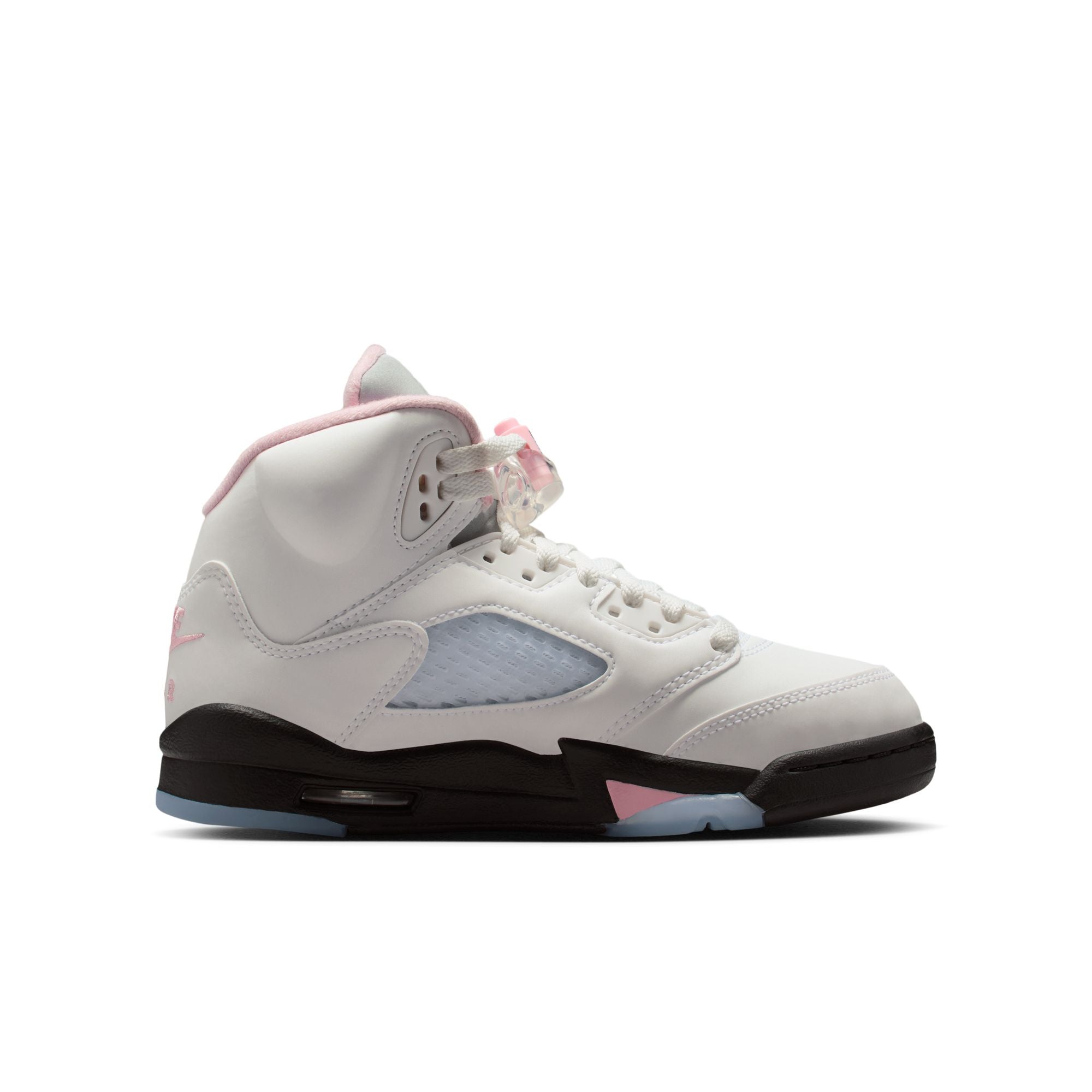Youth Air Jordan 5 Retro 'White/Med Soft Pink'