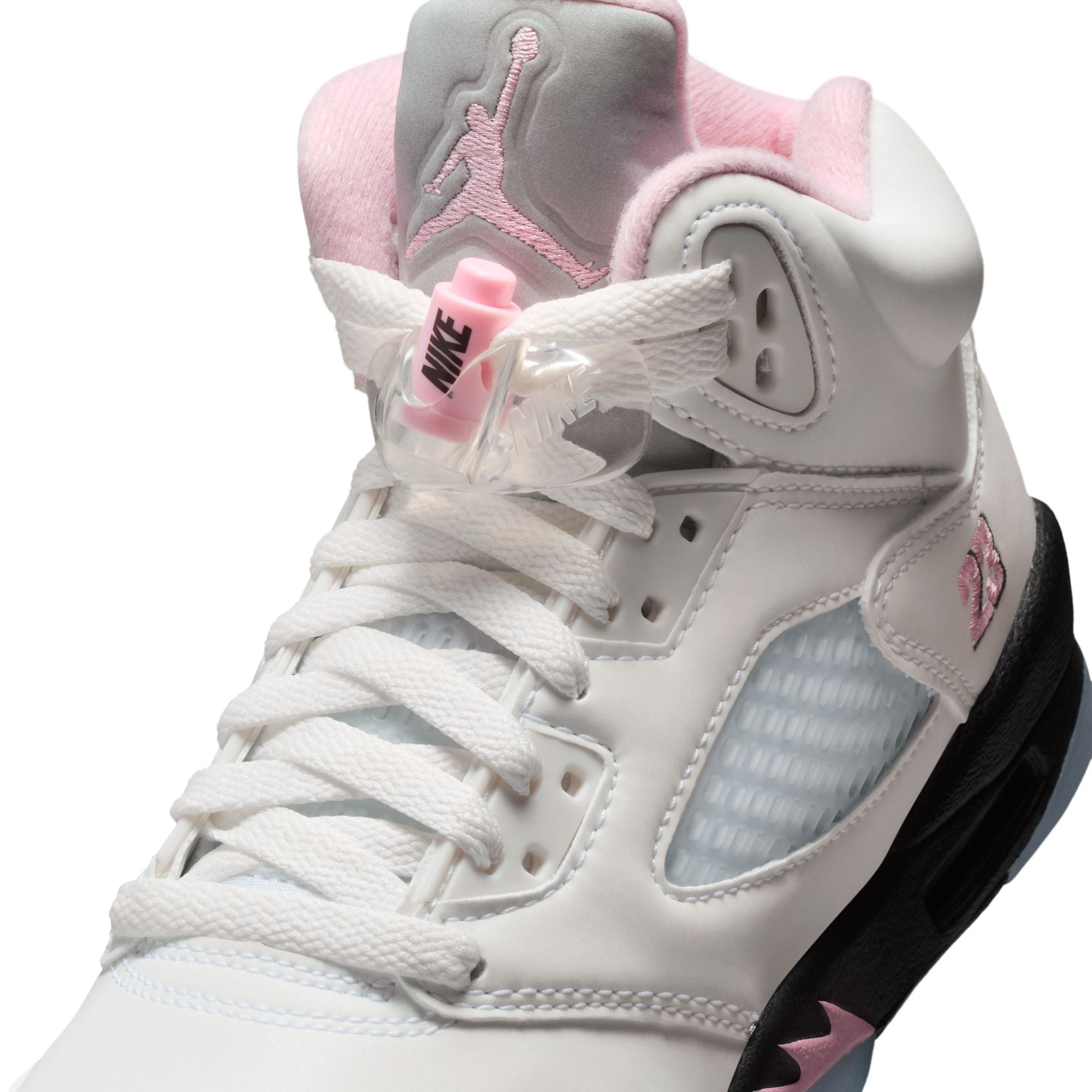Youth Air Jordan 5 Retro 'White/Med Soft Pink'