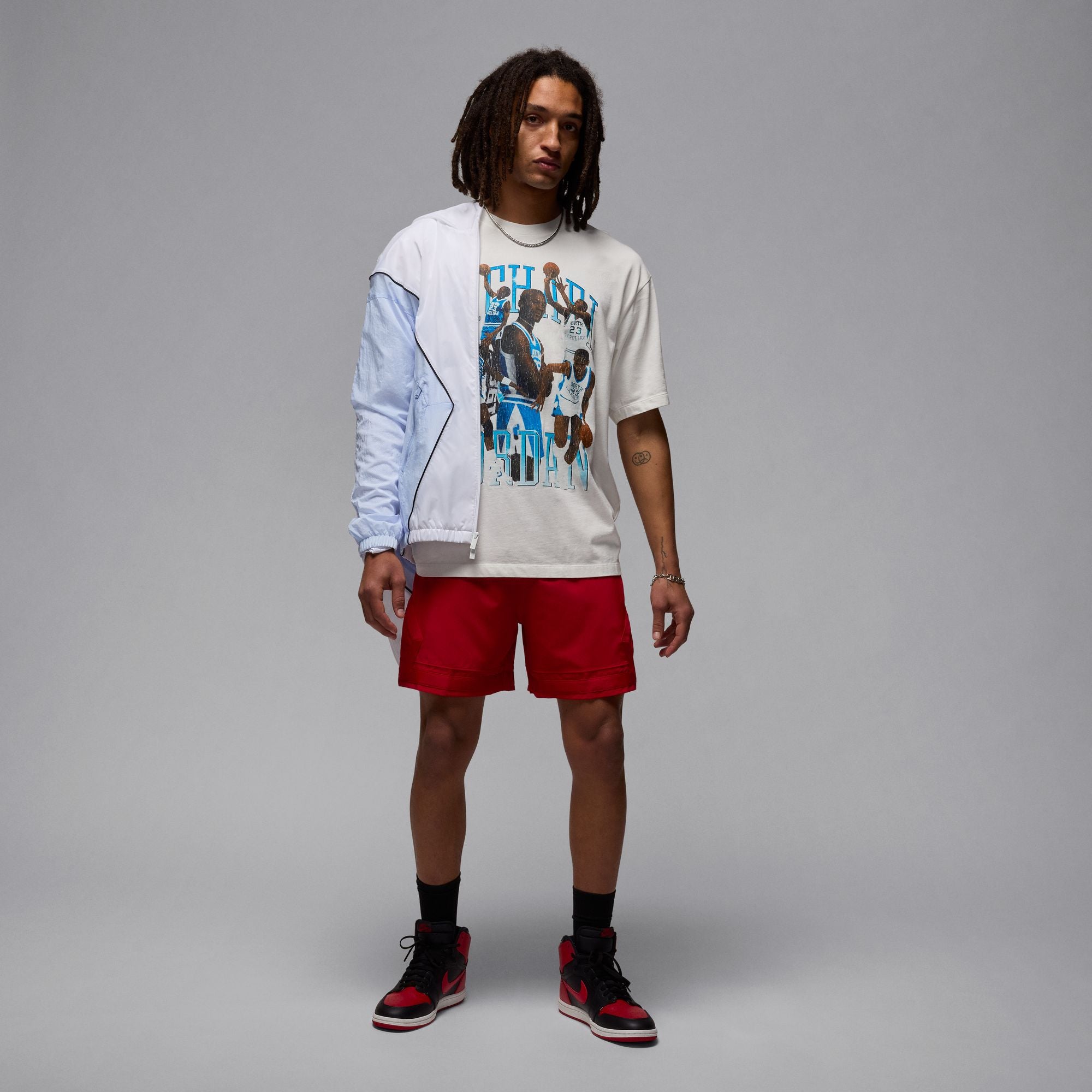 Jordan Flight Essential Oversize Graphic Crew 'Sail'
