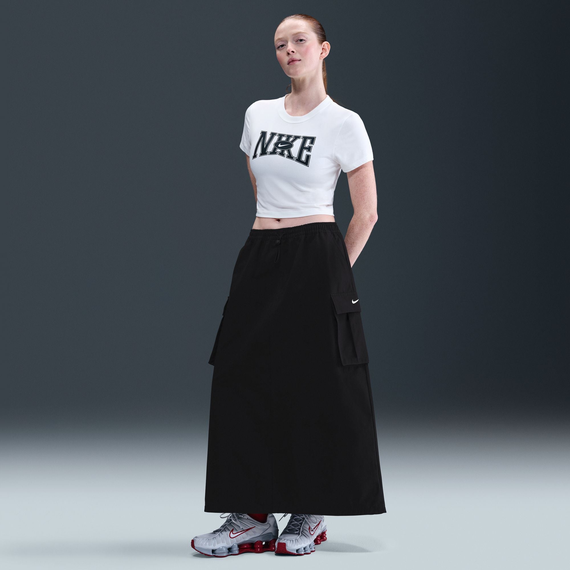 Women Nike Sportswear Loose Cargo Skirt 'Black'