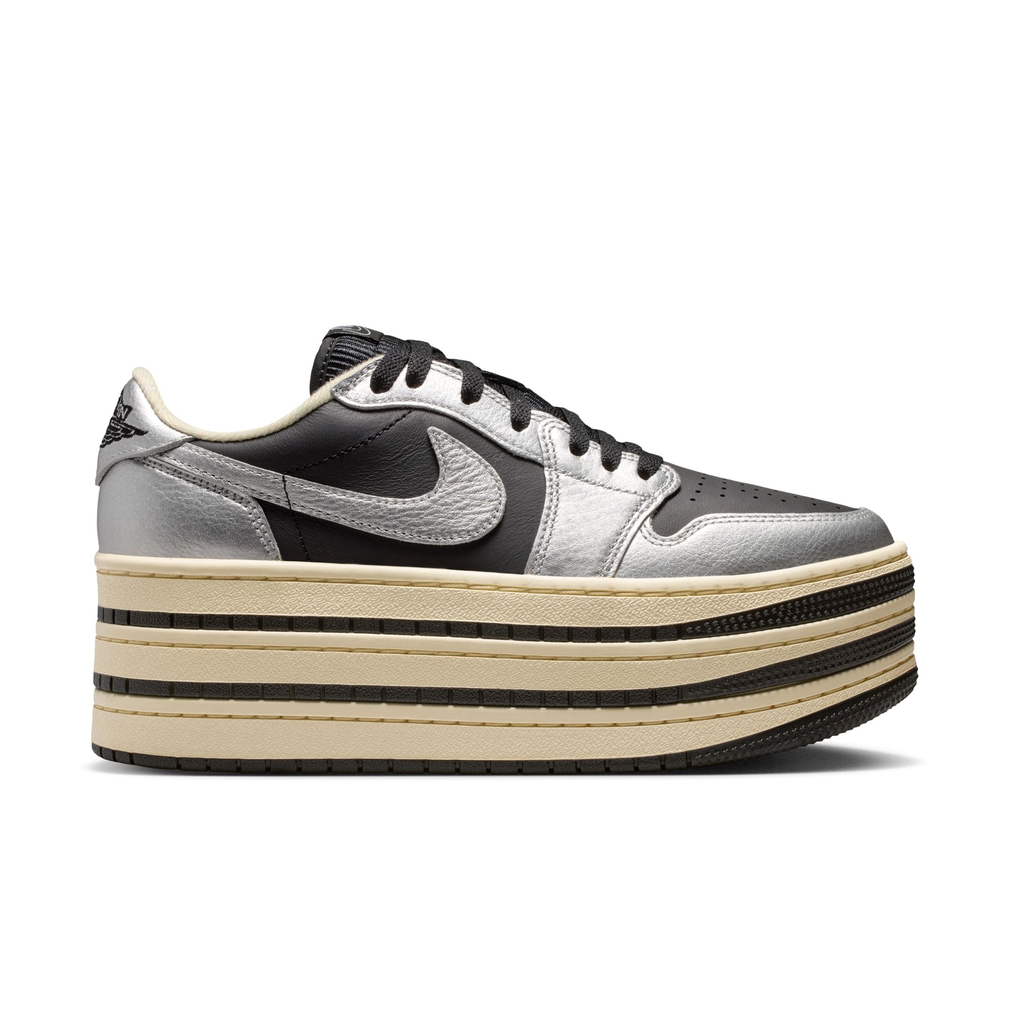 Womens Air Jordan 1 Triple Stack 'Metallic Silver'