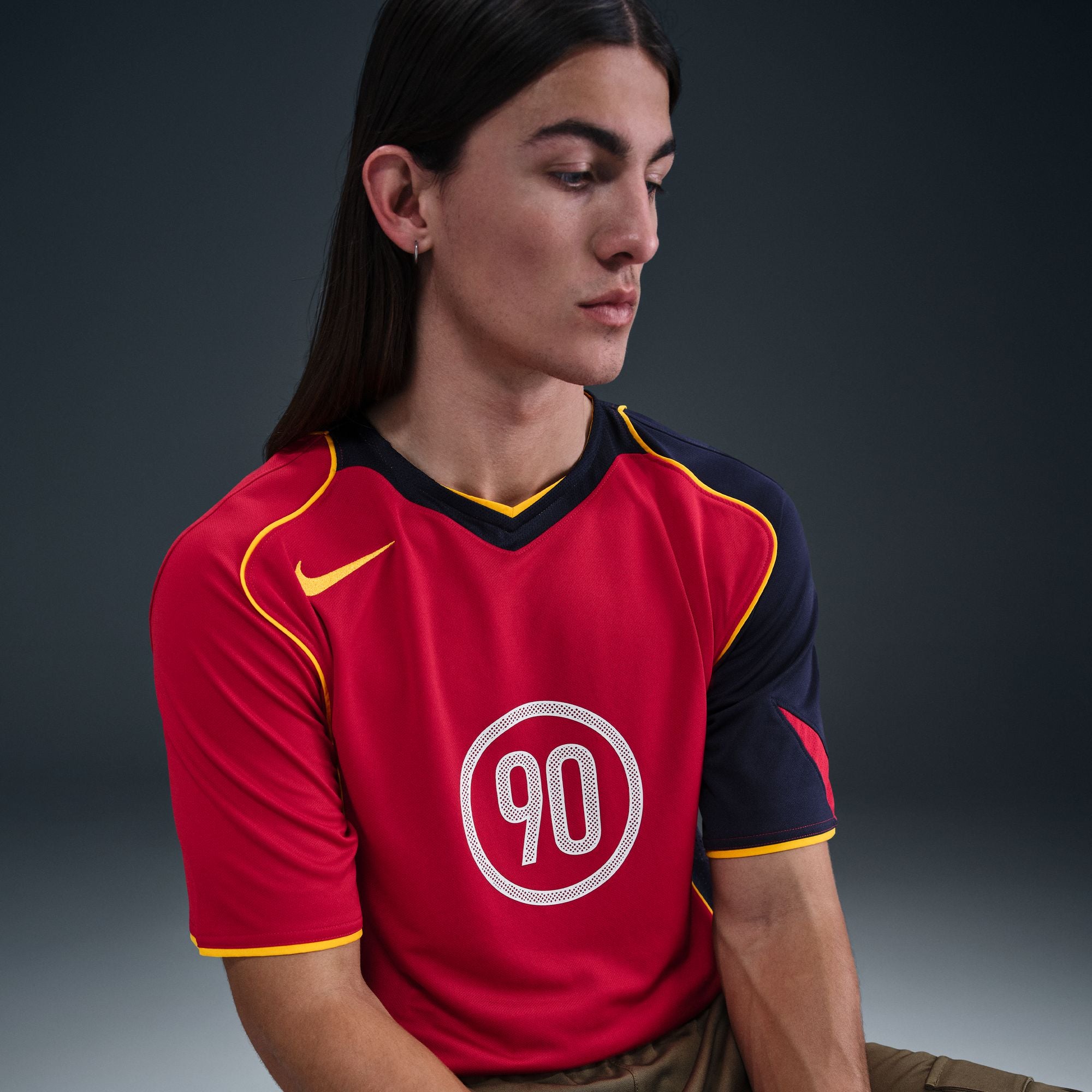 Nike Total 90 Dri-FIT Soccer Jersey 'Gym Red'