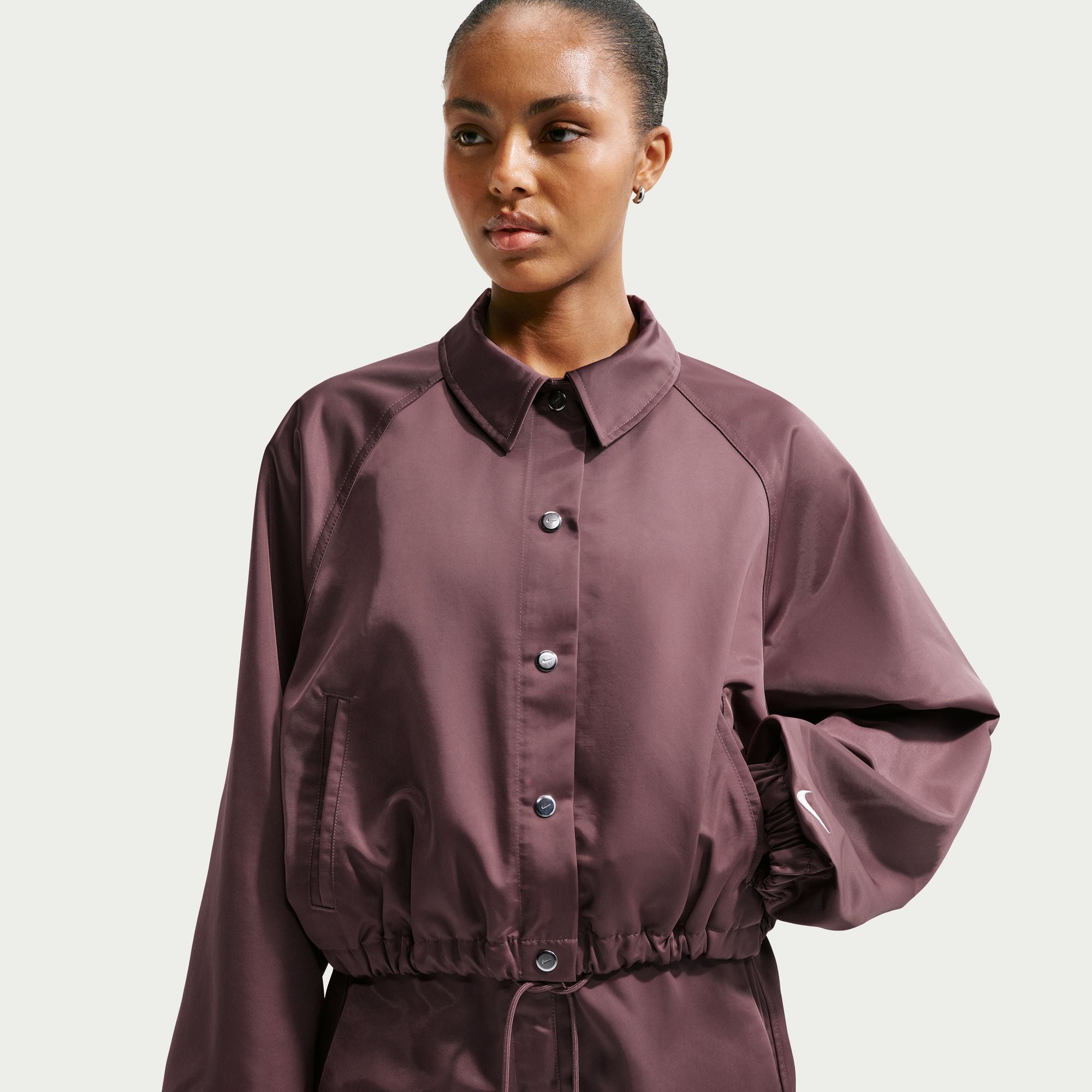 MARKAWARE CASHMERE SATIN COACH JACKET Fashion Jacket Outer 【公式