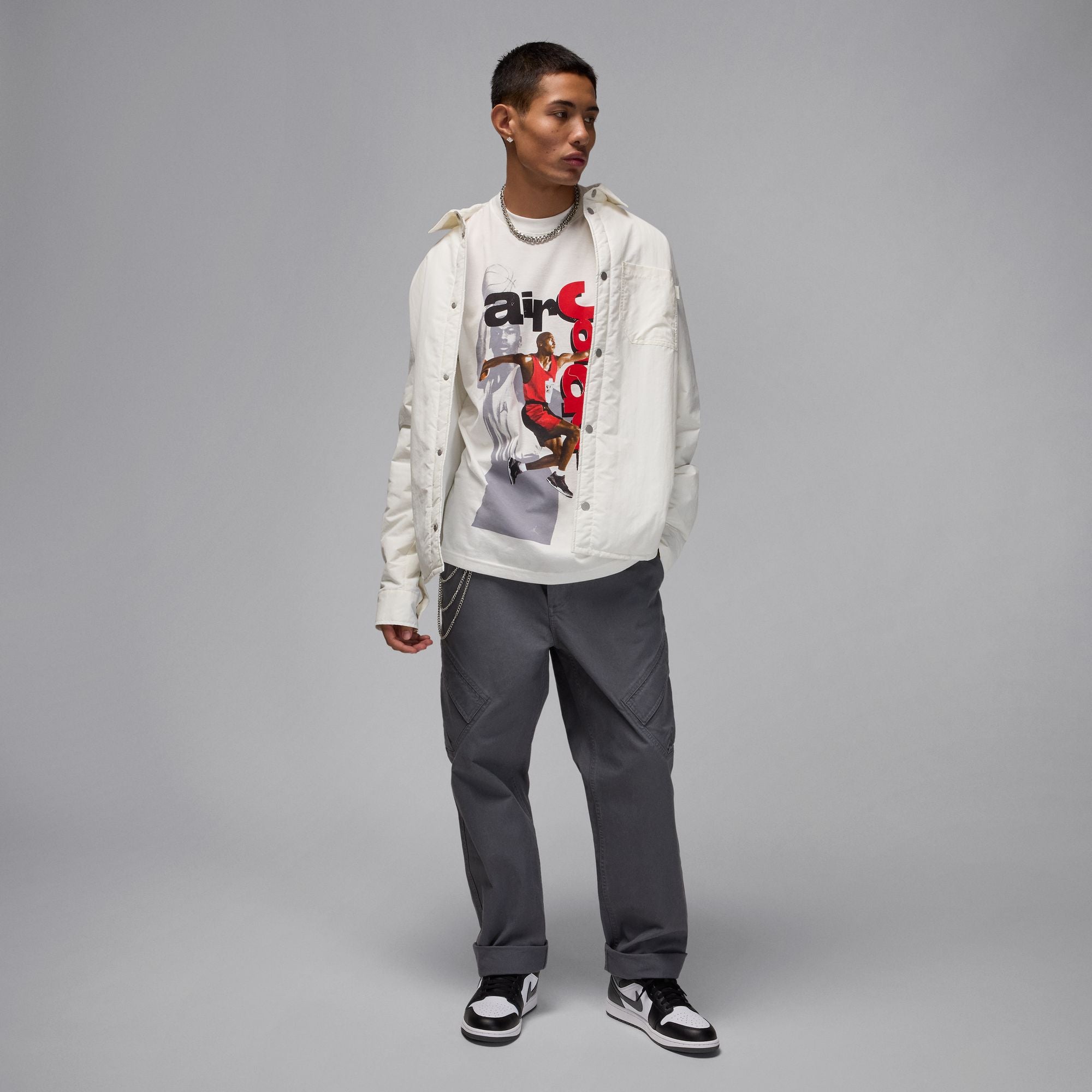 Jordan 1985 SS Crew T-Shirt 'Summit White'