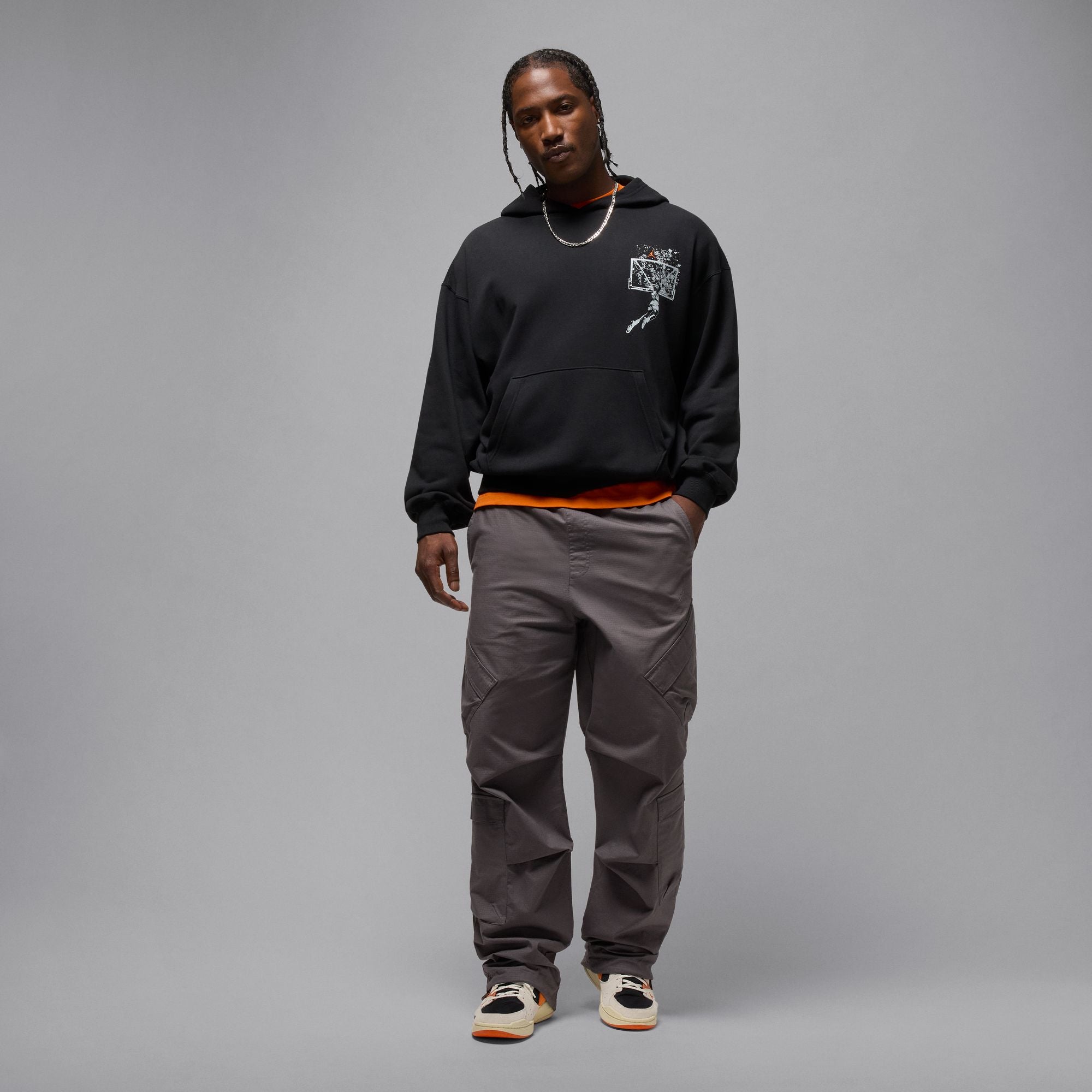 Jordan Brooklyn Hoodie 'Black'