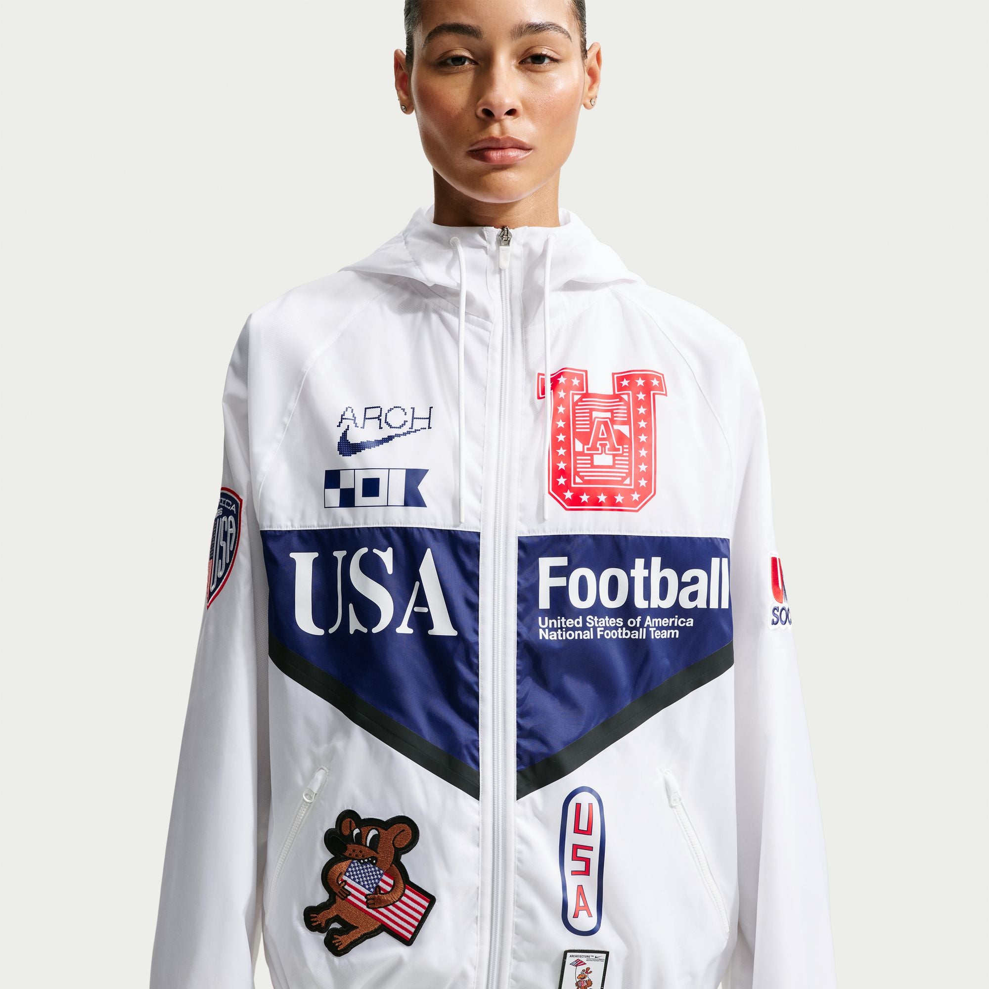 XL　NIKE X2 VAA USA スタッフジャケット アンセムジャケット Nike USA x V.A.A. Anthem Jacket 'White'