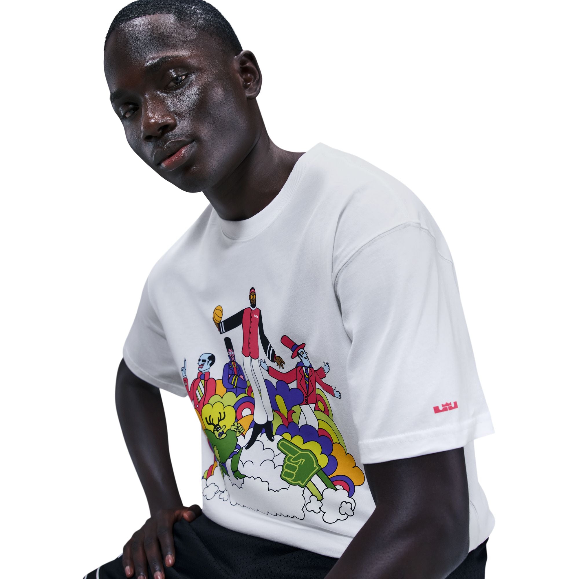 Nike LeBron "Heat Wave" T-Shirt 'White'
