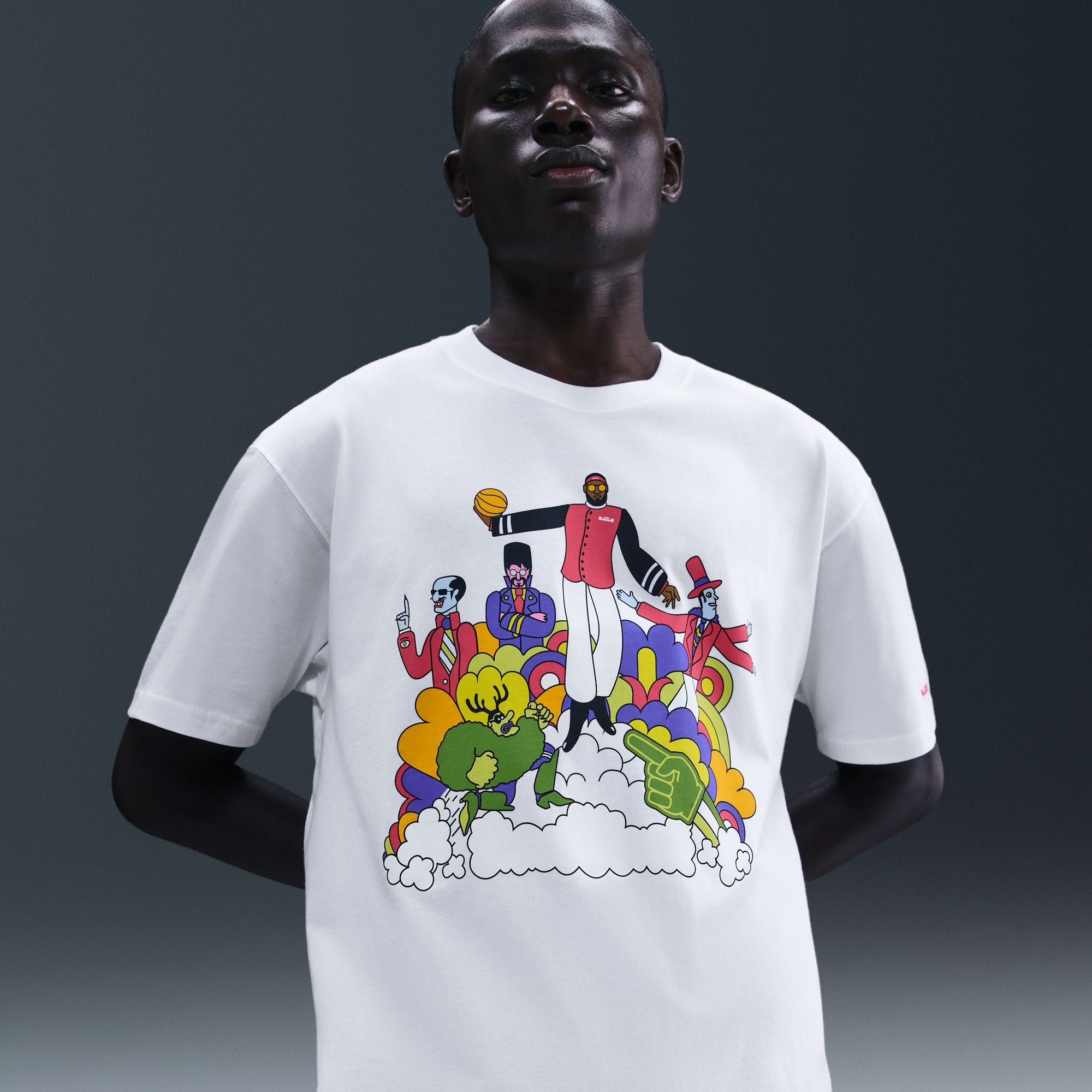 Nike LeBron "Heat Wave" T-Shirt 'White'