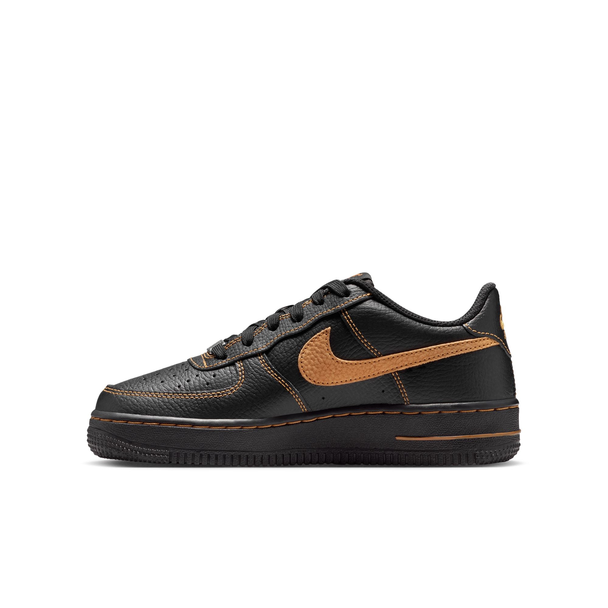 Youth Nike Air Force 1 LV8 5 'Black/Desert Ochre'