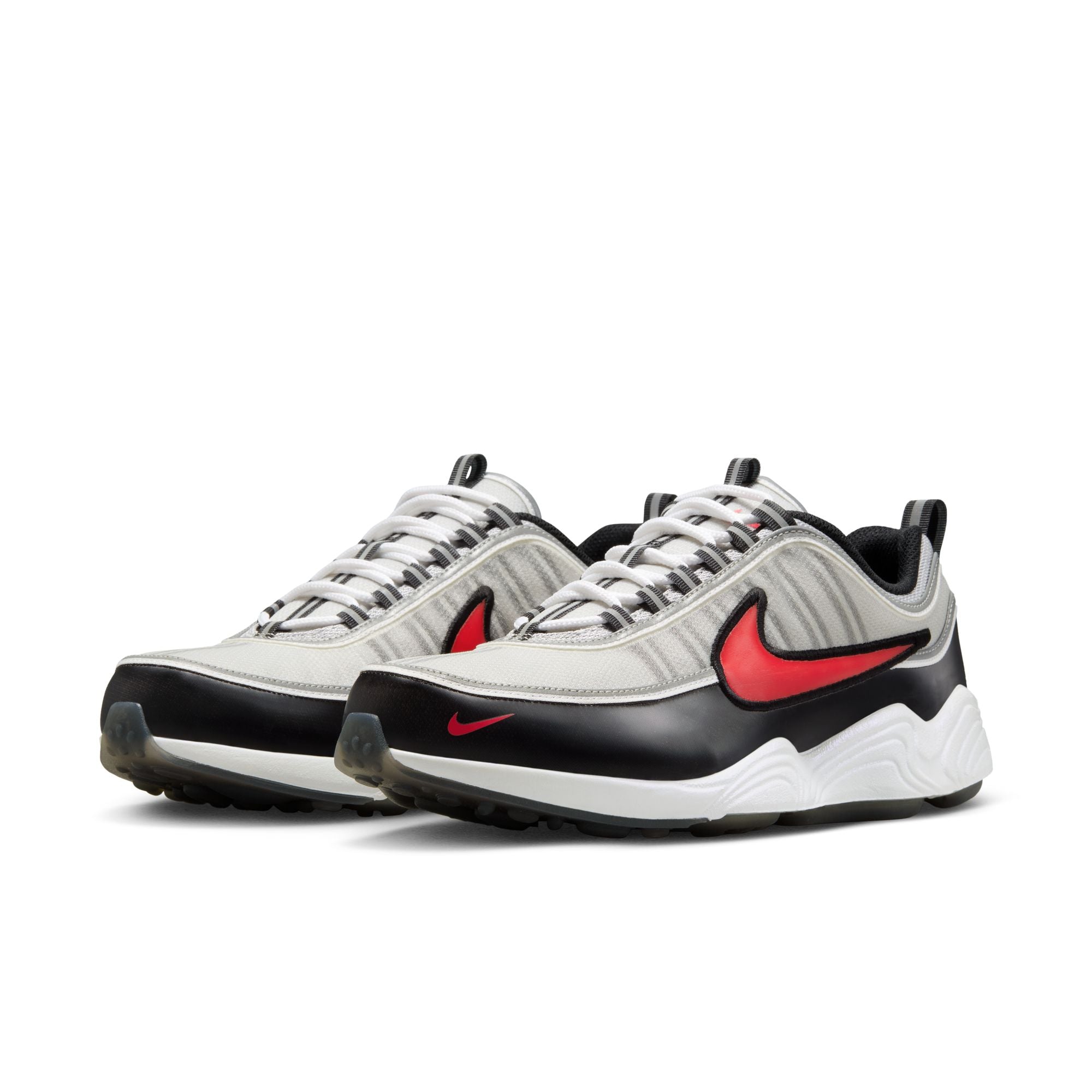 Air Zoom Spiridon ‘Metallic Silver/Sport Red'