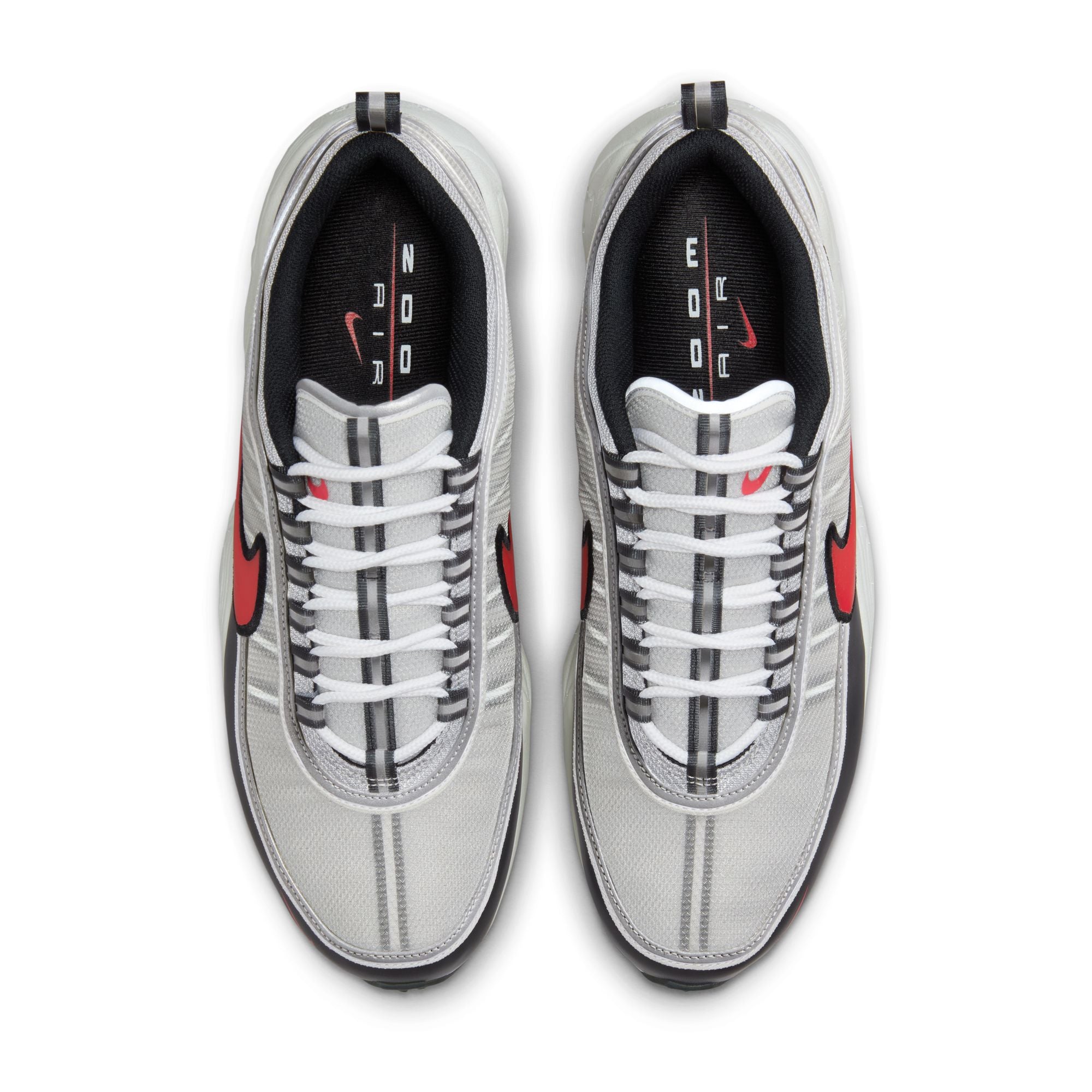 Air Zoom Spiridon ‘Metallic Silver/Sport Red'