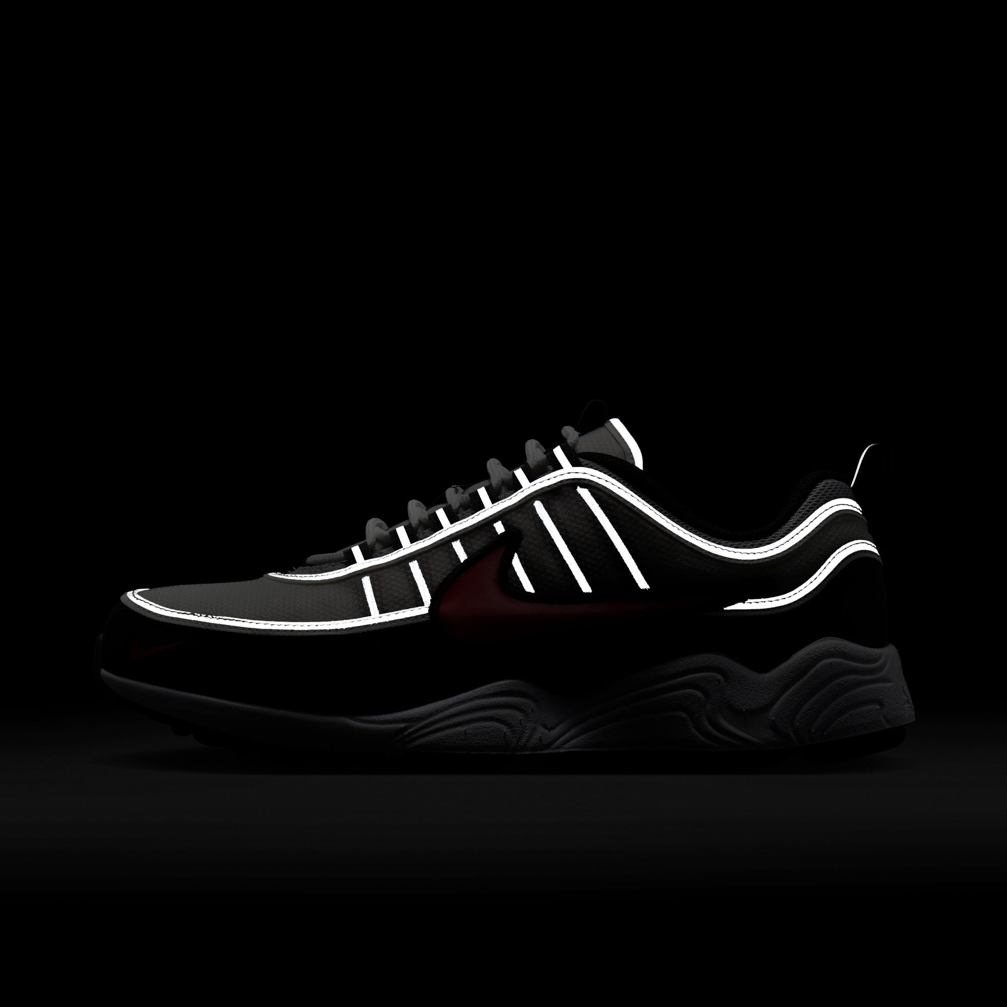 Air Zoom Spiridon ‘Metallic Silver/Sport Red'