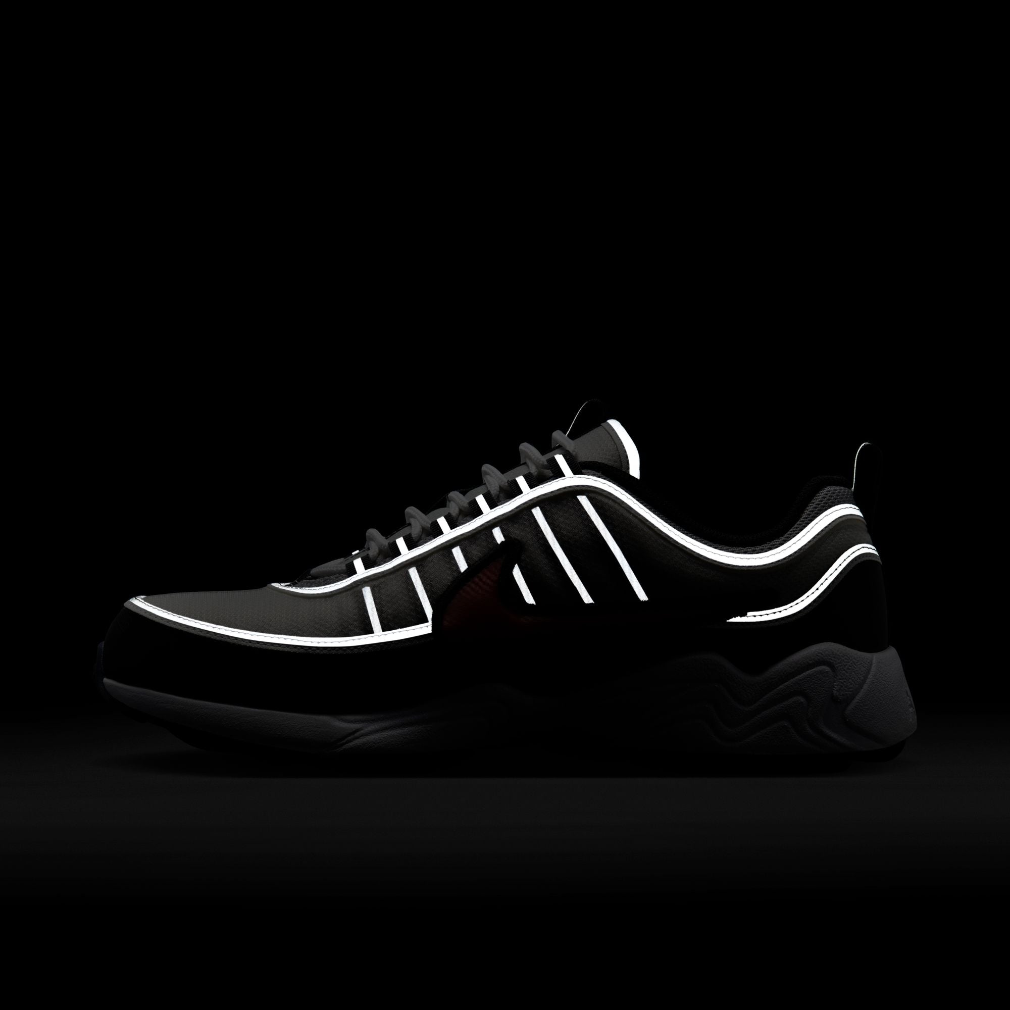 Air Zoom Spiridon ‘Metallic Silver/Sport Red'