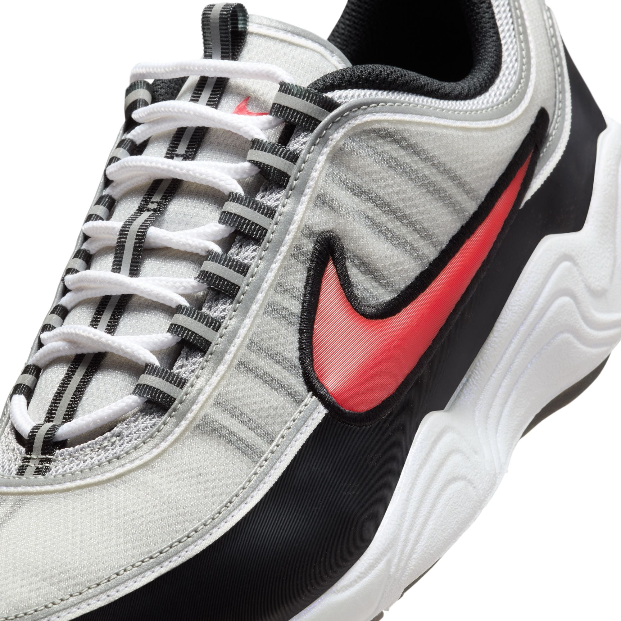 Air Zoom Spiridon ‘Metallic Silver/Sport Red'