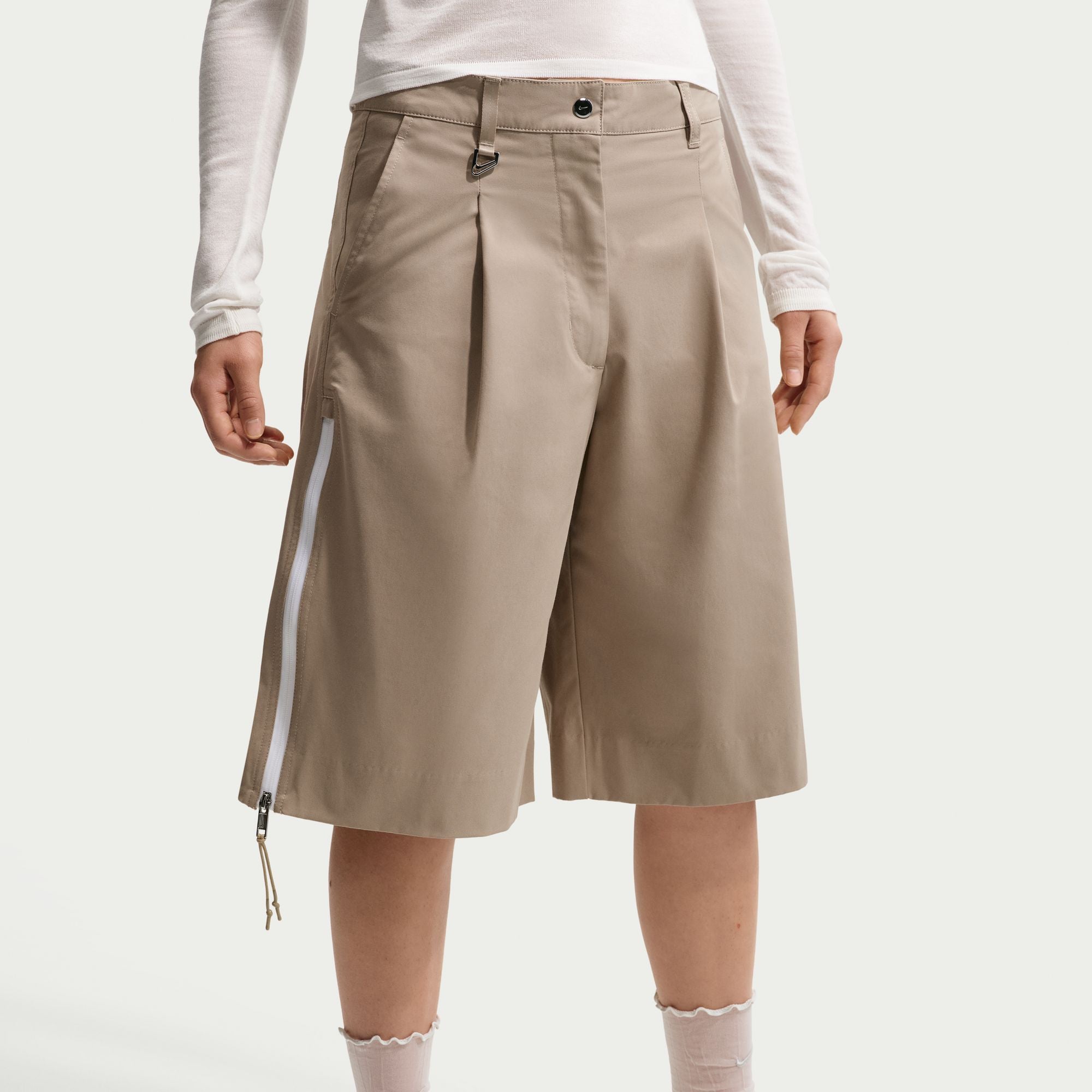 Women Nike Sportswear Low Rise Short Arrvrnt 'Khaki'
