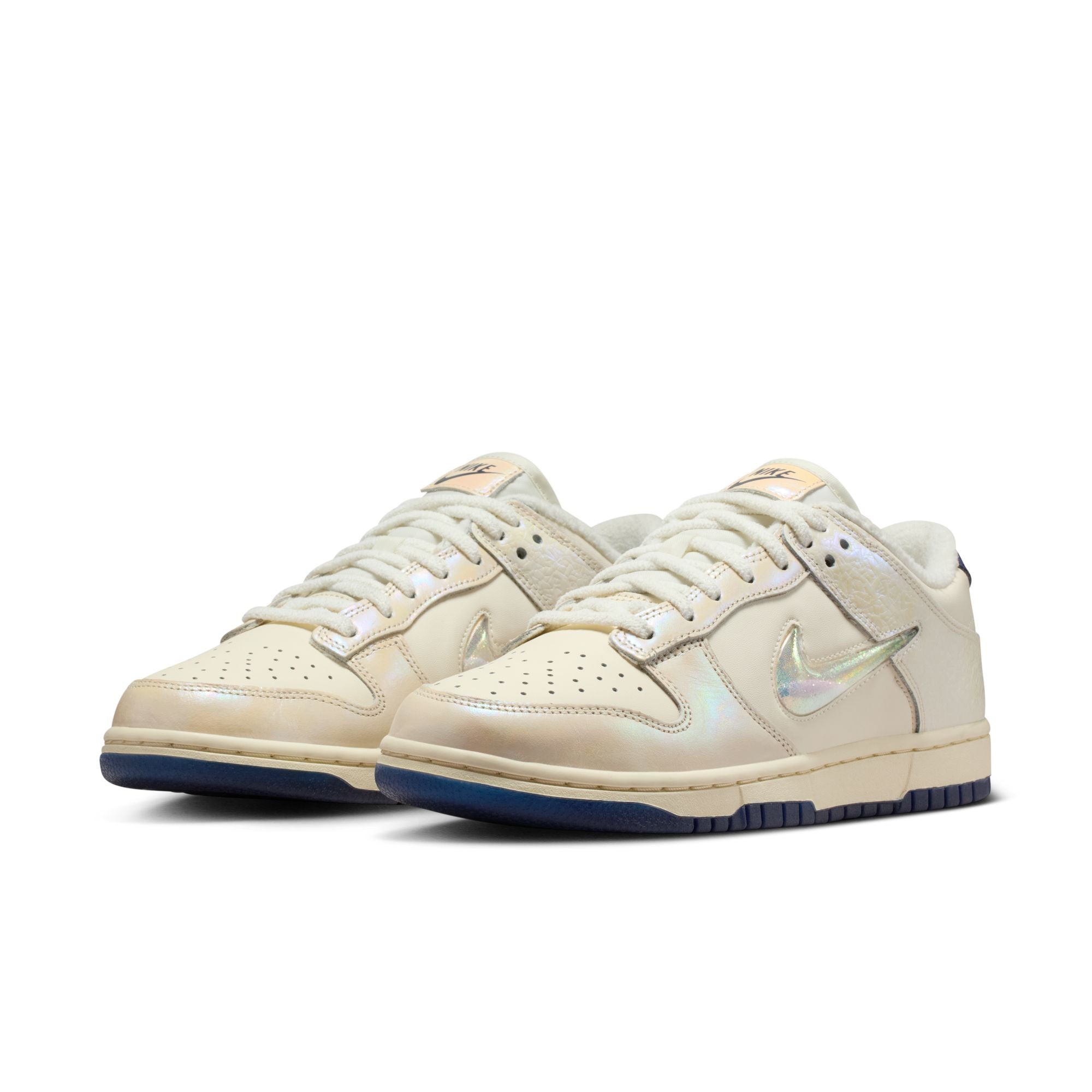 Womens Nike Dunk Low 'Soft Pearl/Multi-Color-Midnight Navy'