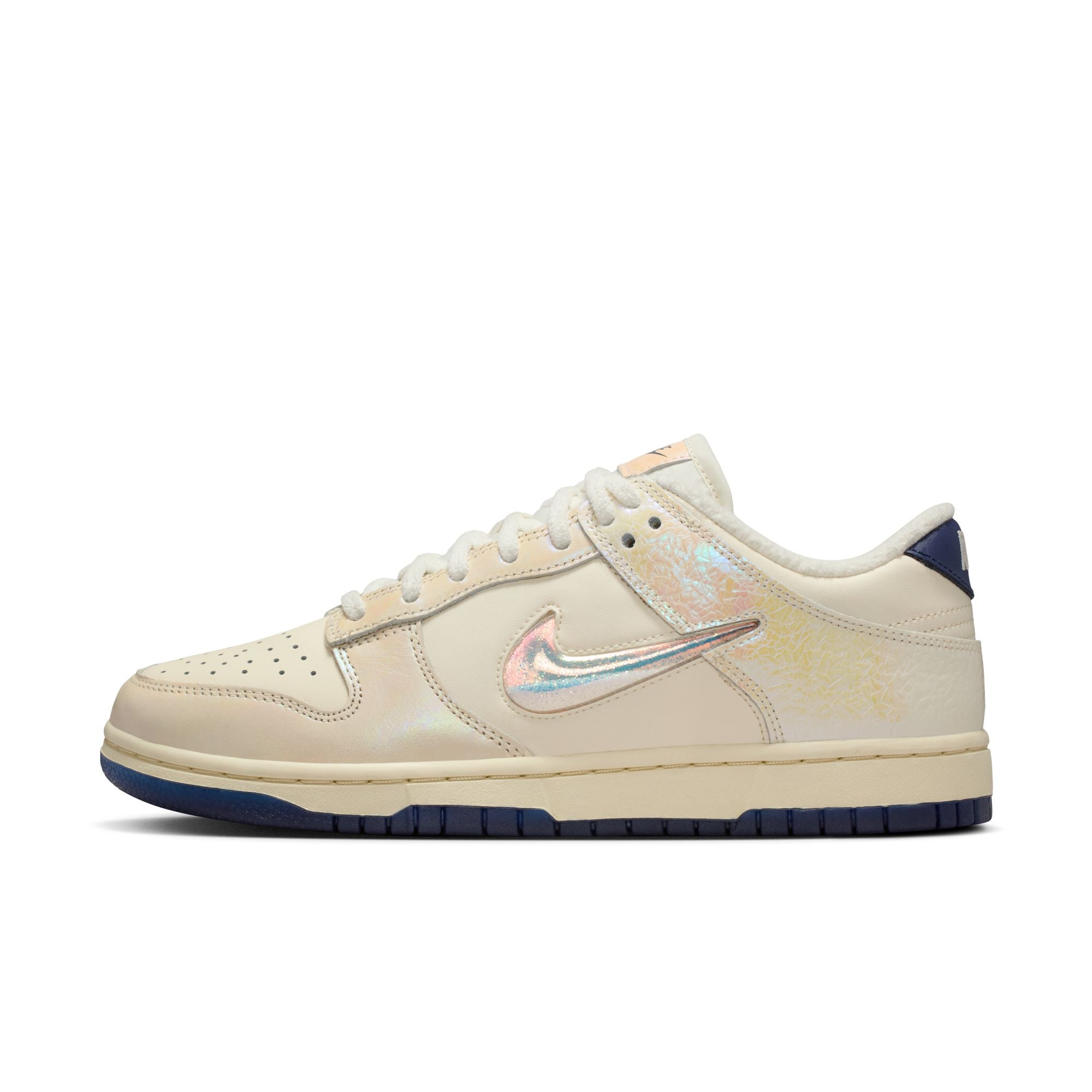 Womens Nike Dunk Low 'Soft Pearl/Multi-Color-Midnight Navy'