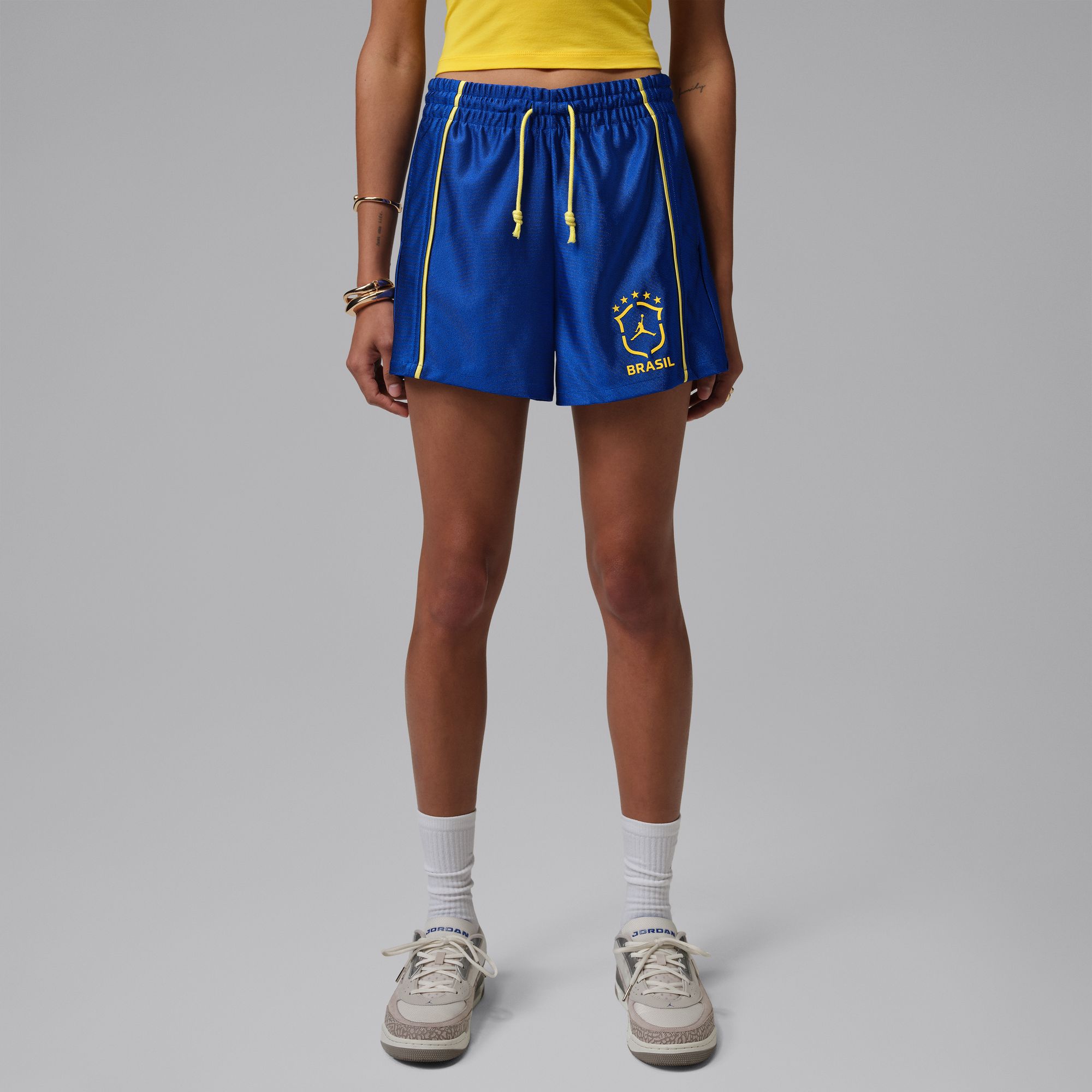 Womens Jordan Brooklyn Knit Brazil Shorts 'Old Royal'