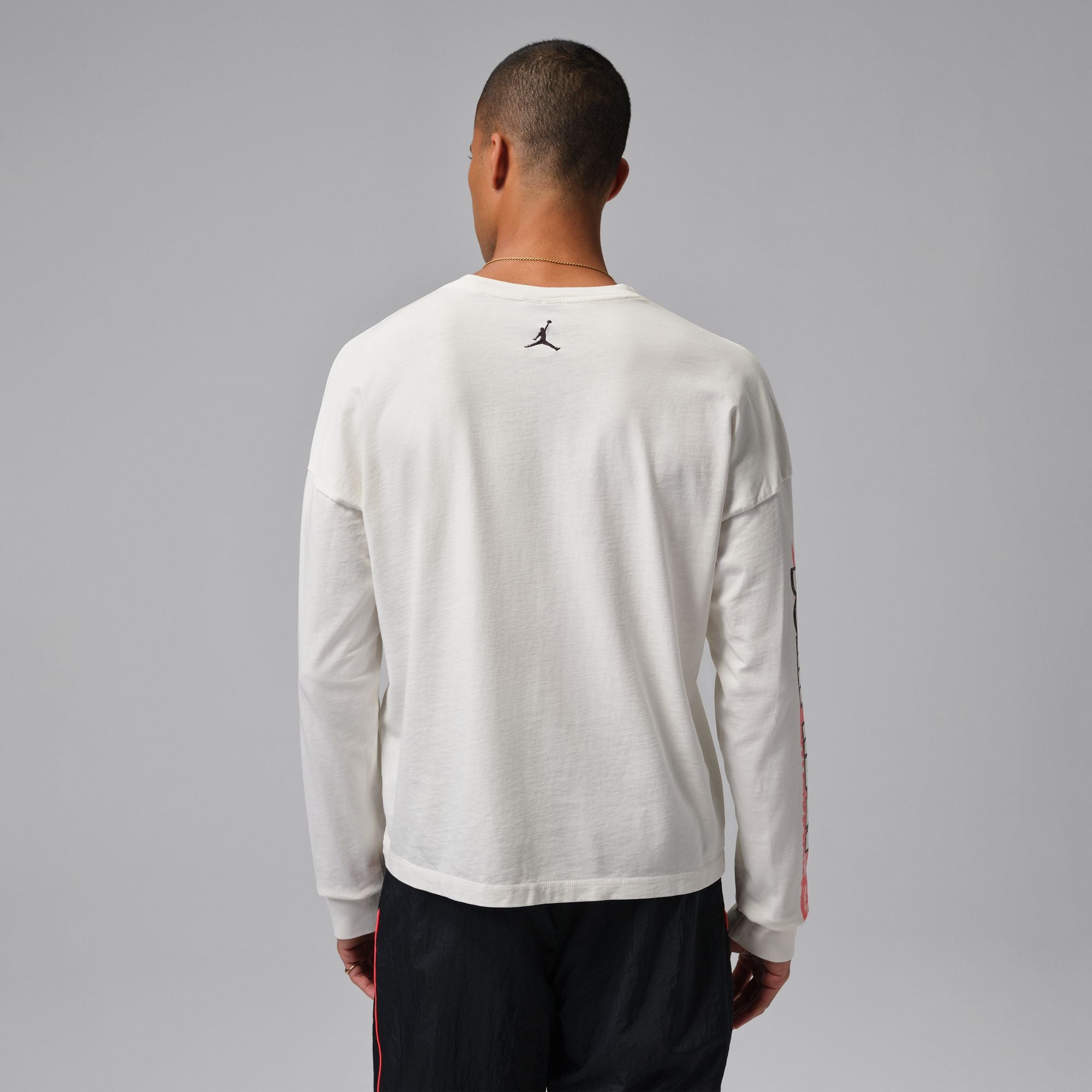 Jordan Black Cat Longsleeve T-Shirt 'White'