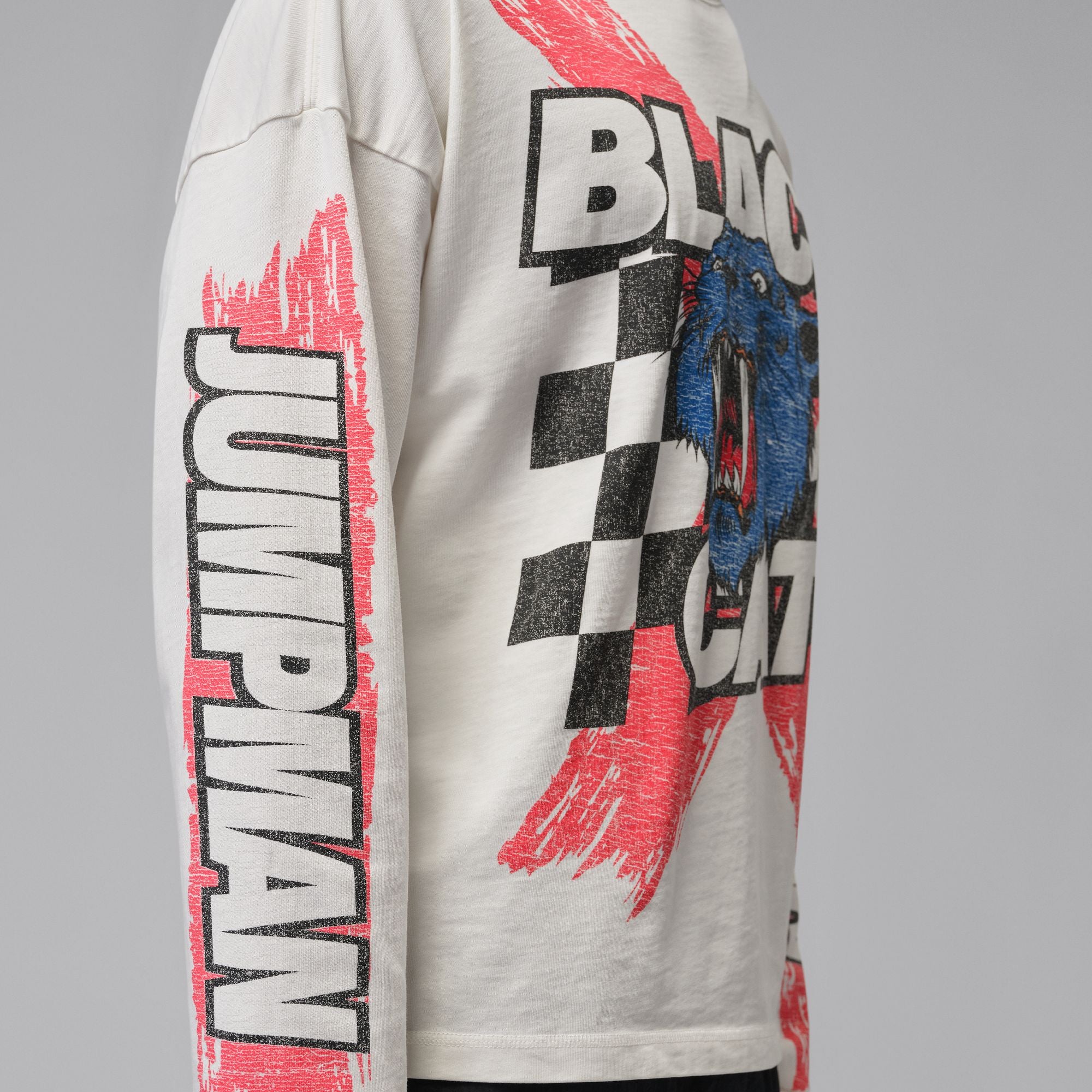 Jordan Black Cat Longsleeve T-Shirt 'White'