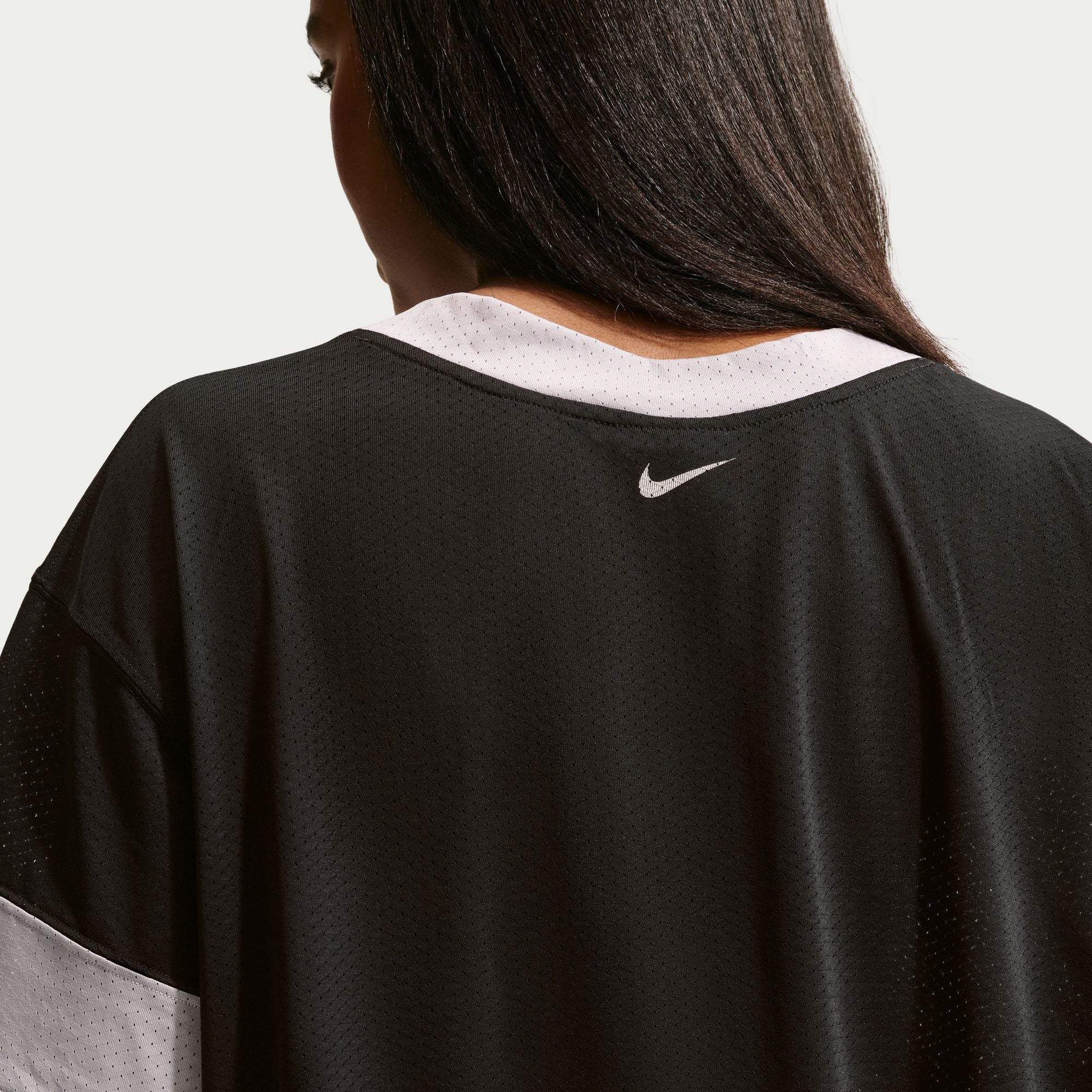 Nike Sportswear Women's Oversized Cropped Jersey 'Black'
