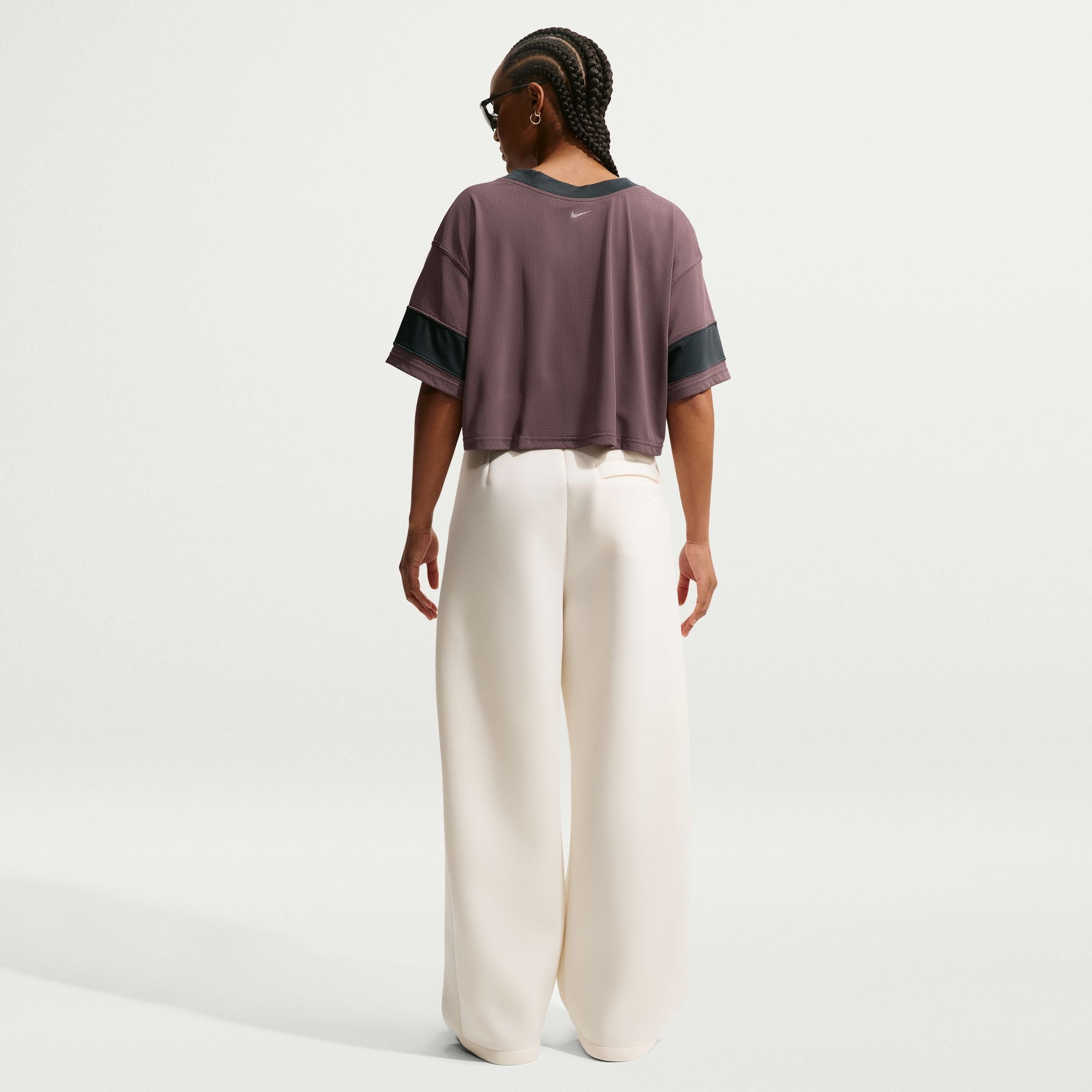 Nike Sportswear Women's Oversized Cropped Jersey 'Smoke Grey'