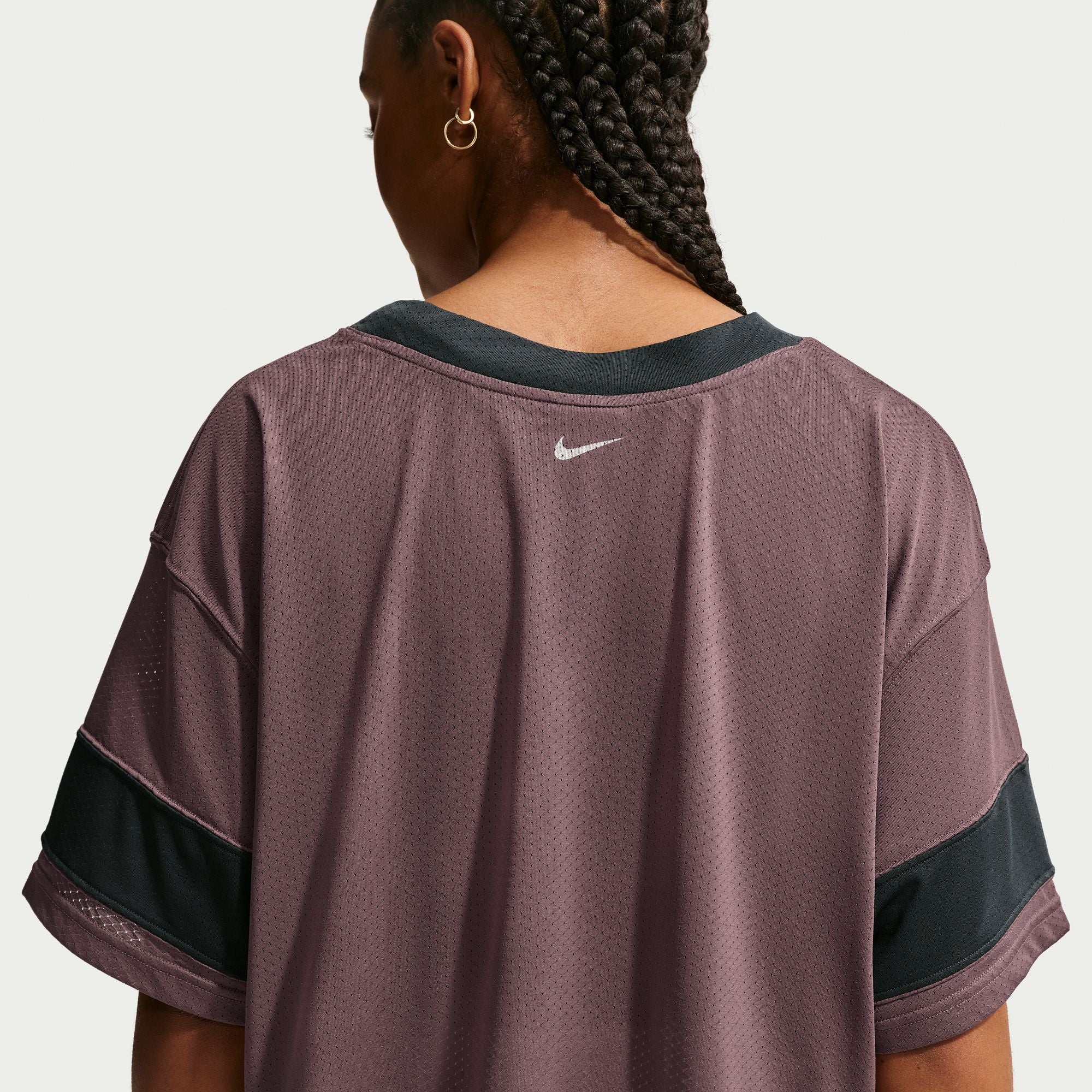 Nike Sportswear Women's Oversized Cropped Jersey 'Smoke Grey'