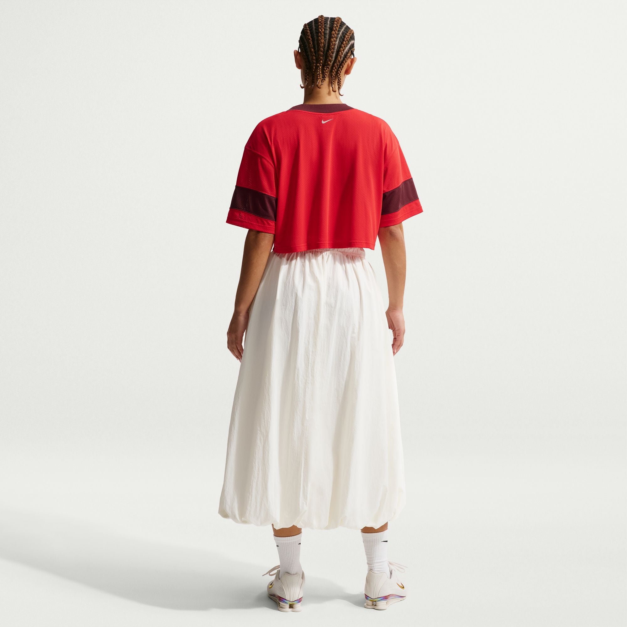 Nike Sportswear Women's Oversized Cropped Jersey 'Red'