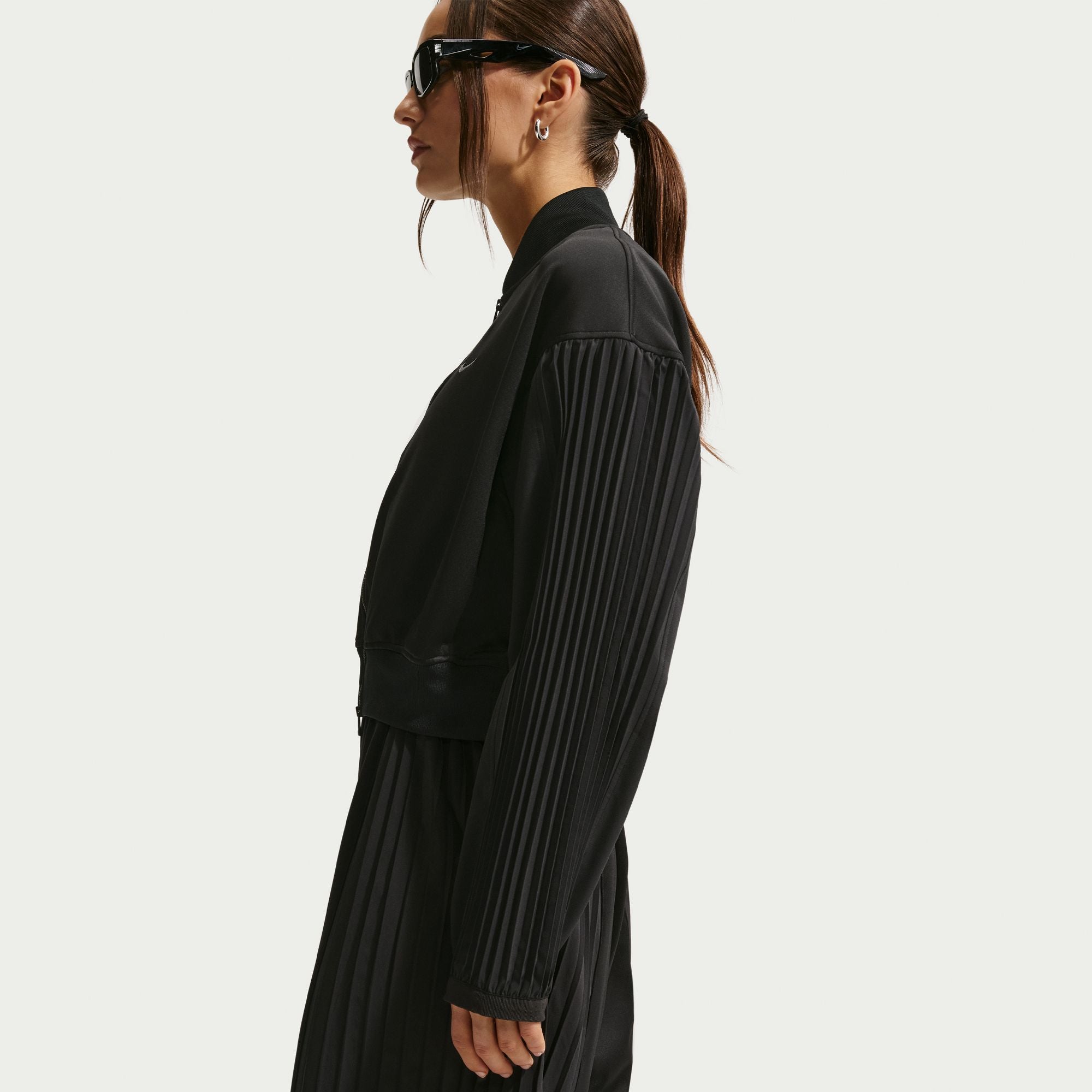 Nike Sportswear Womens Pleated Sleeve Jacket 'Black'