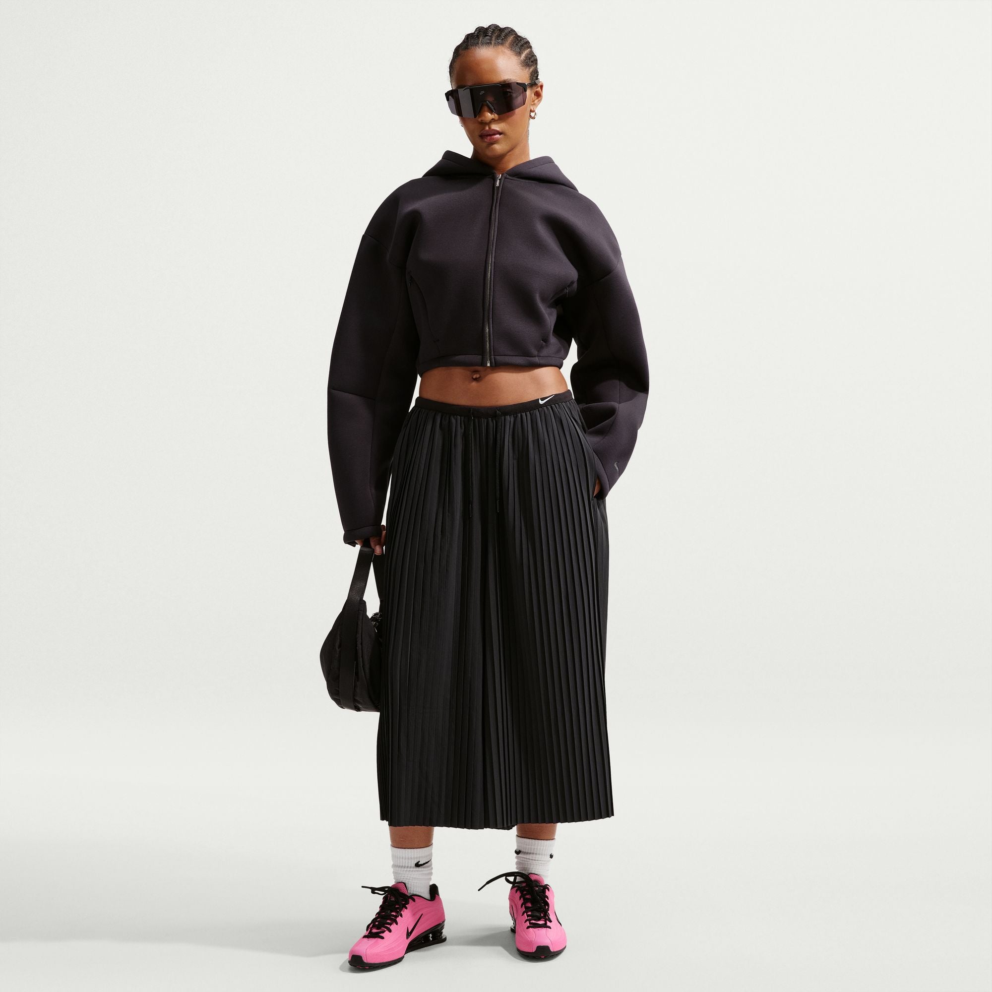 Nike Women's Oversized Mid-Rise Culotte Pants 'Black'