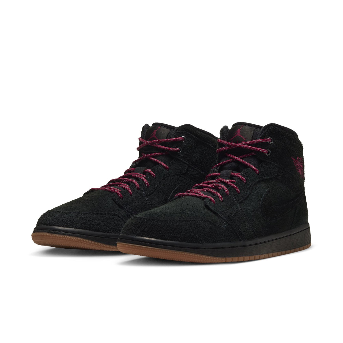 Air Jordan 1 Mid SE 'Black/Gum Medium Brown/Team Red'